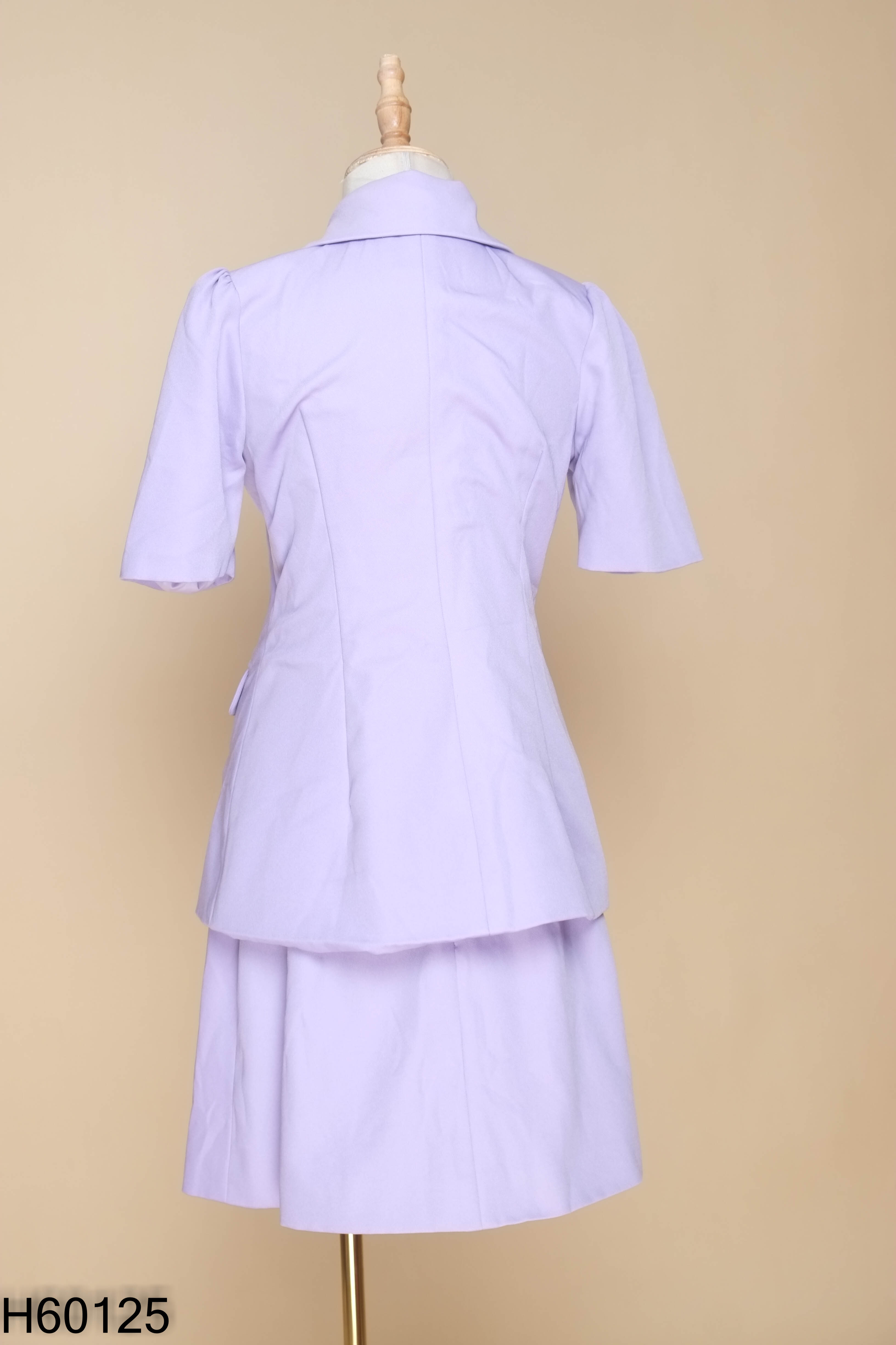 Set tím áo kiểu + chân váy