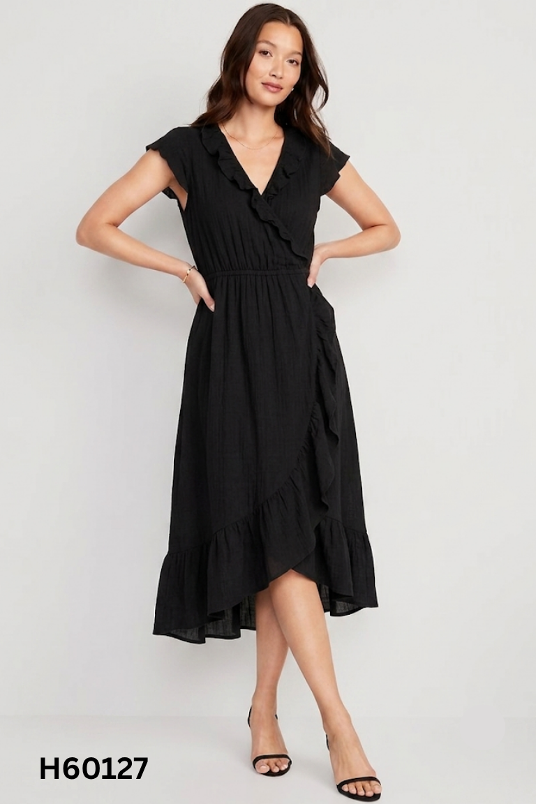 Váy OLD NAVY đen buộc eo
