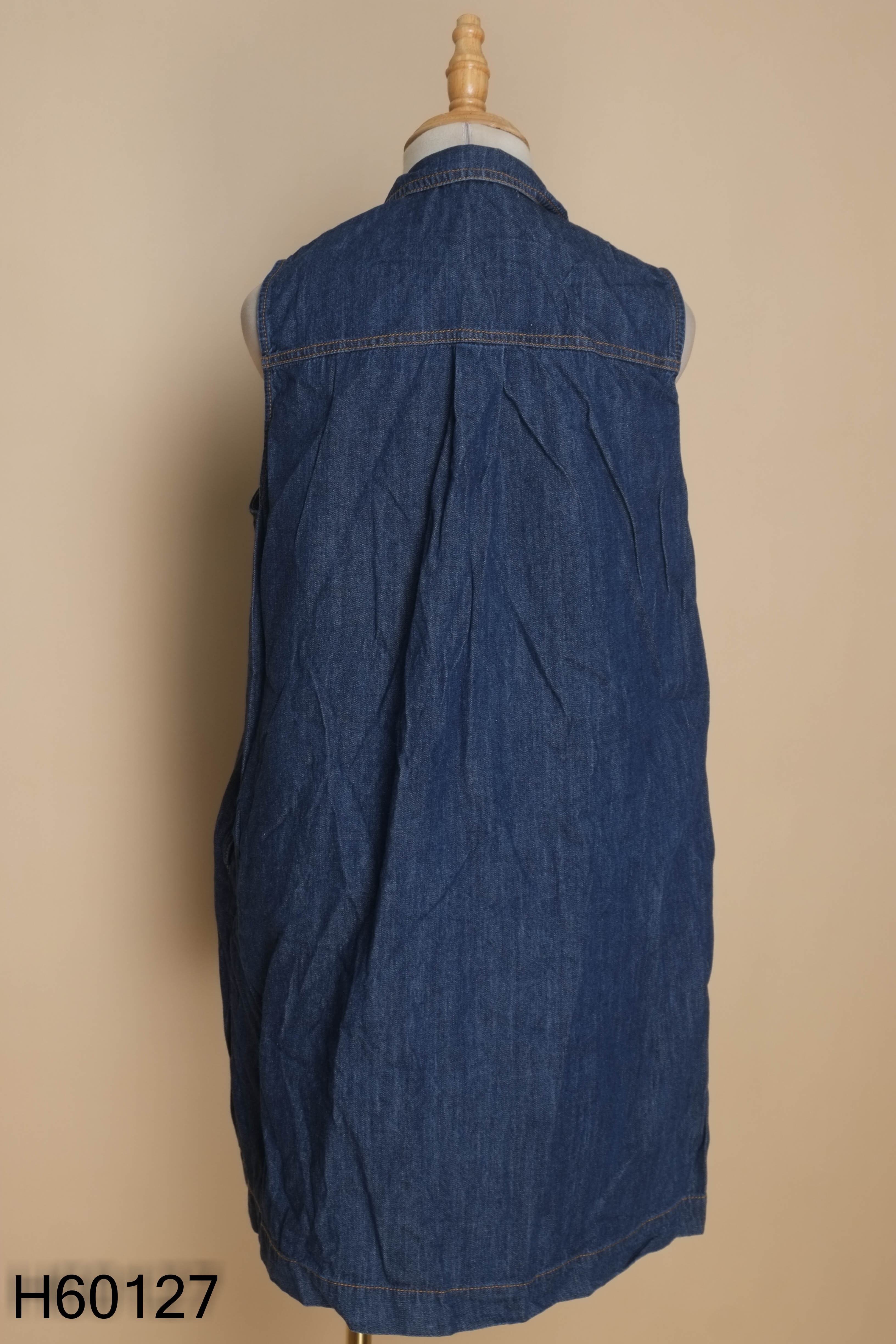 Váy PEONI jeans xanh sát nách