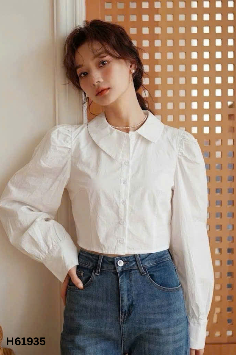 NEWTAG TNSA áo sơ mi trắng crotop