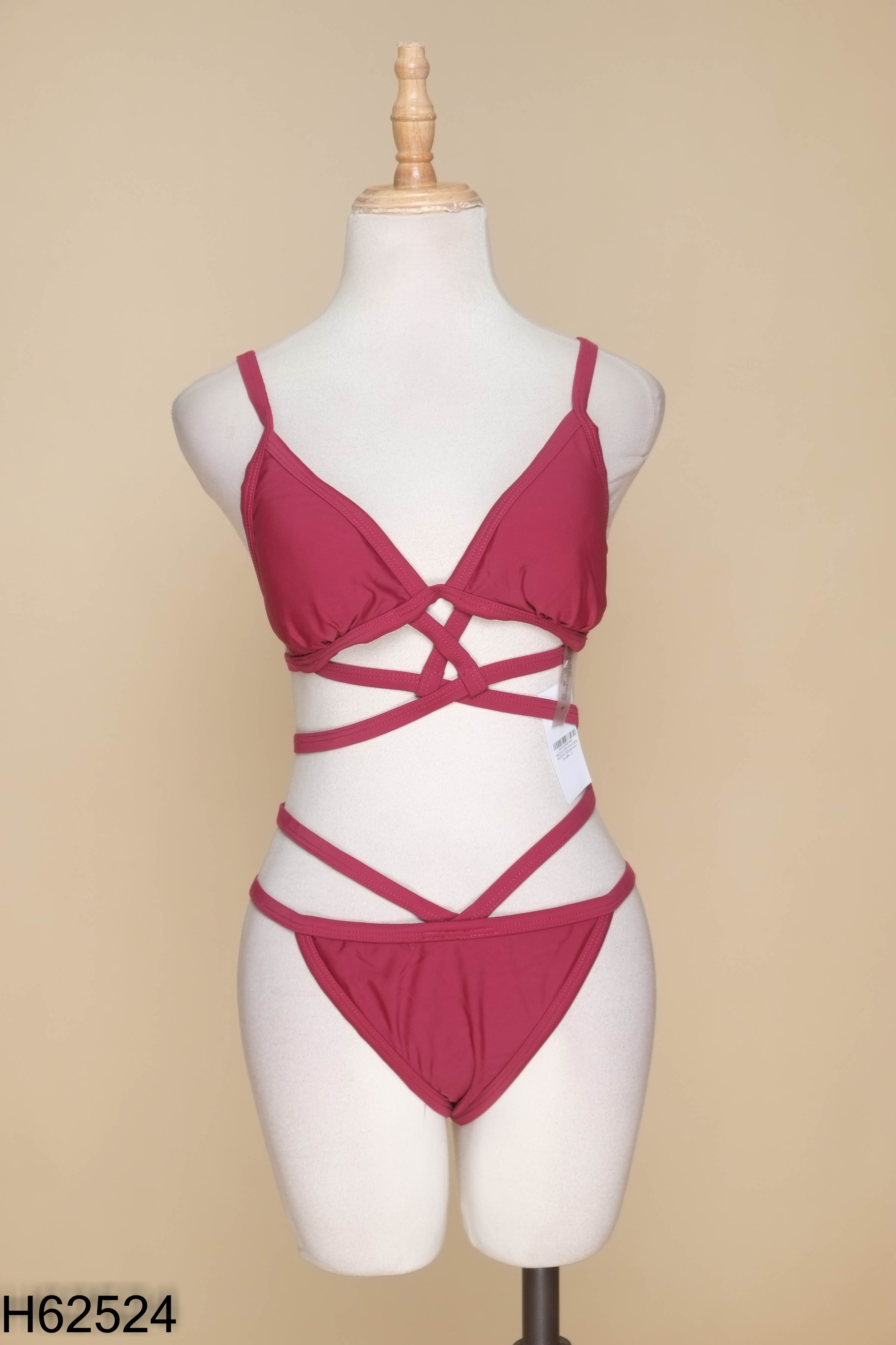 Set bikini tím đậm