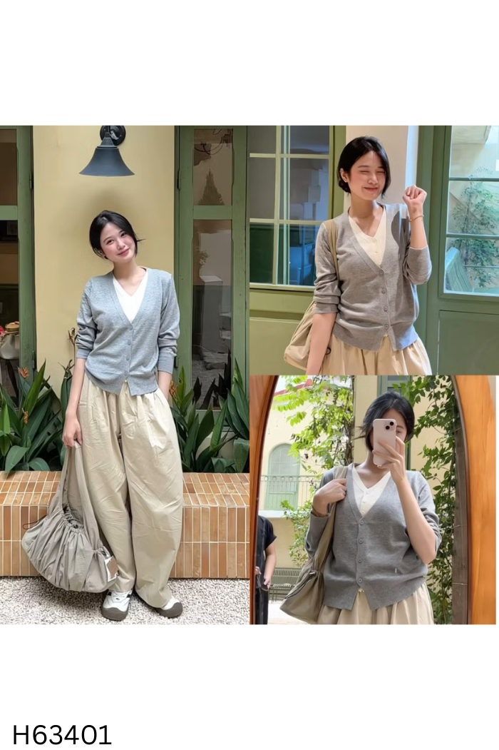 Cadigan len xám phối be