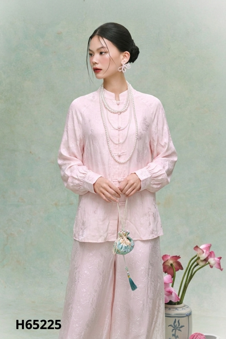 Áo hồng cúc trung hoa