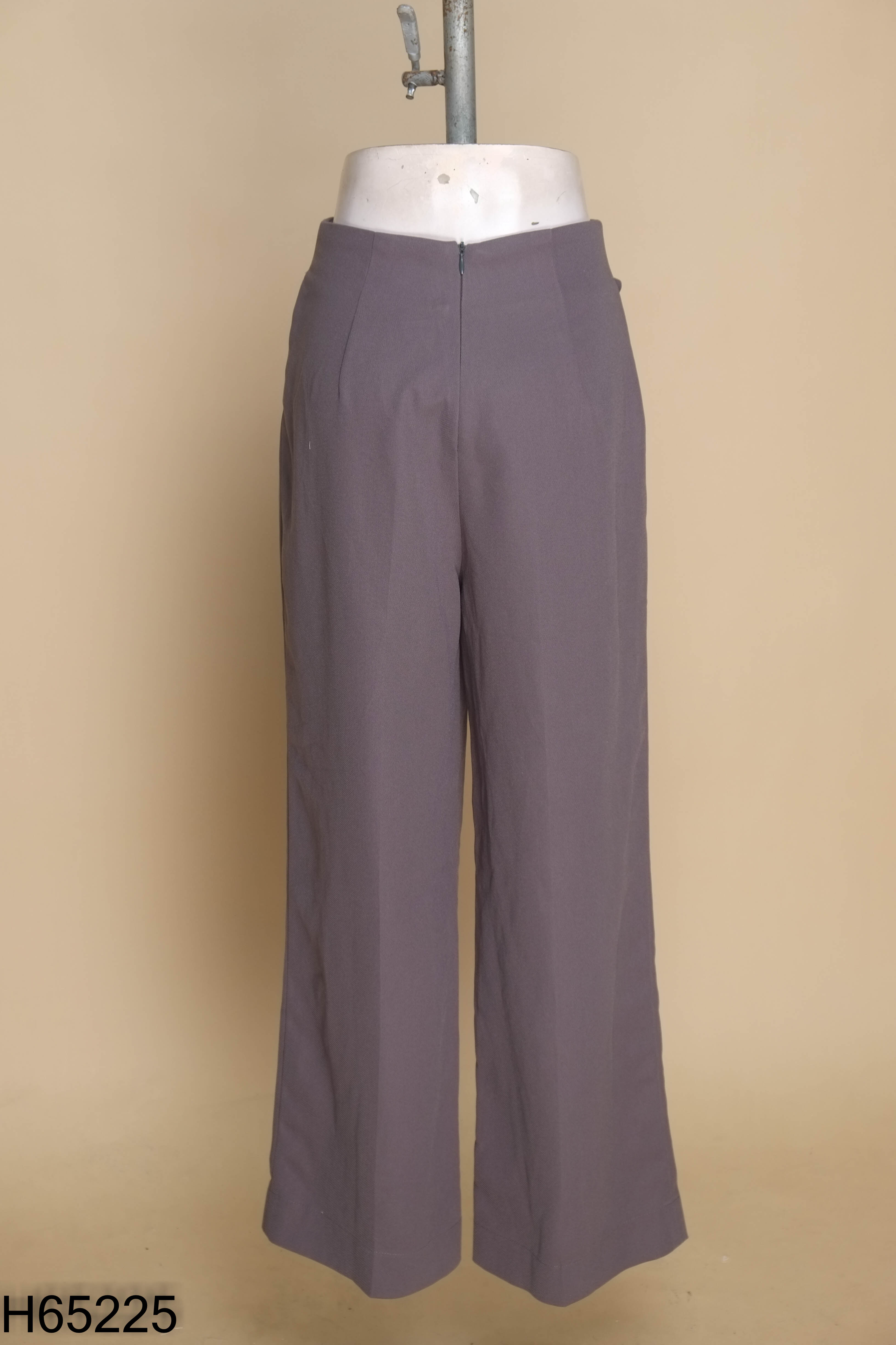 Quần culottes vải xám