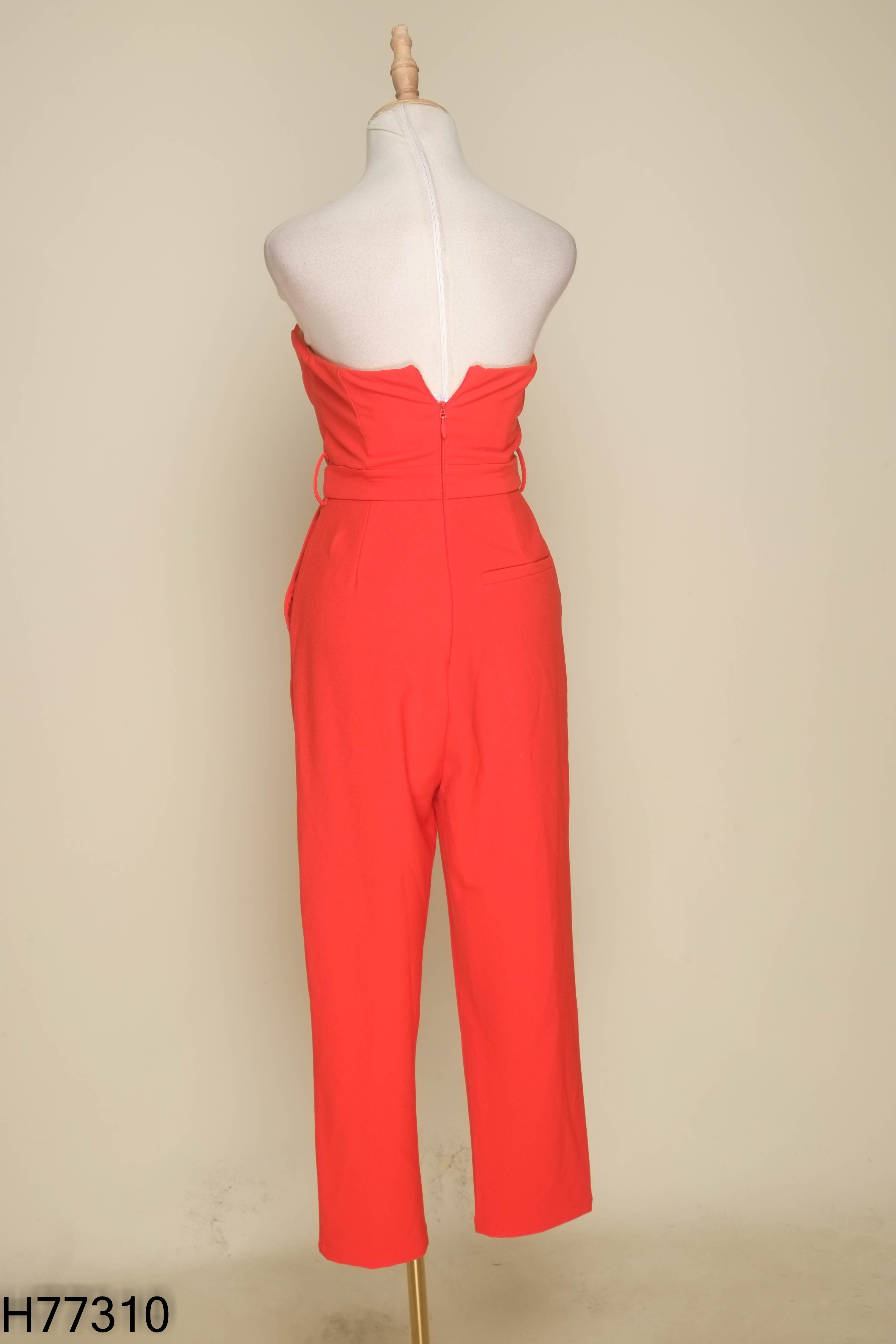 Jumpsuits SHEIKE quây cam ống rộng