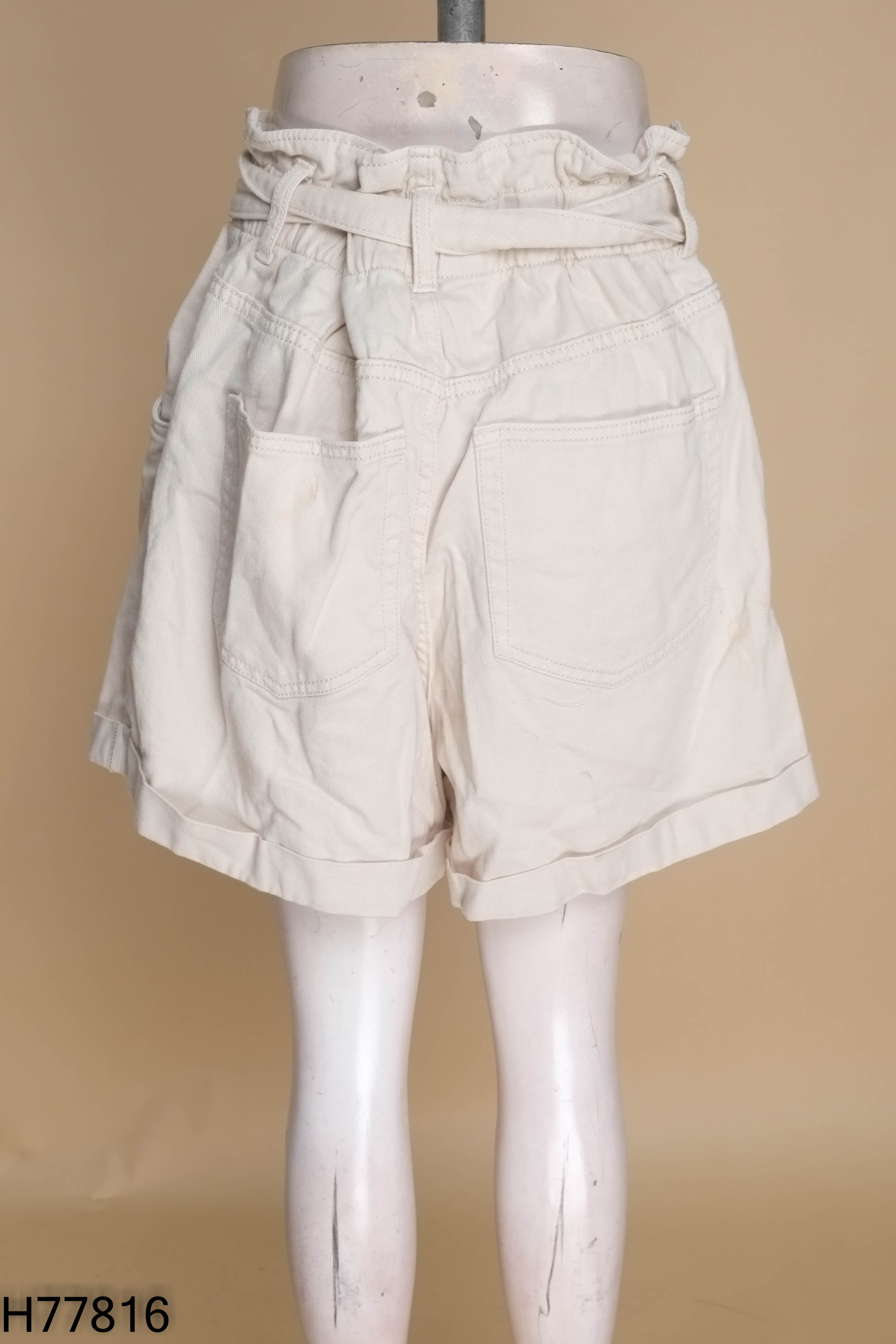 Quần shorts jeans HM be phối đai