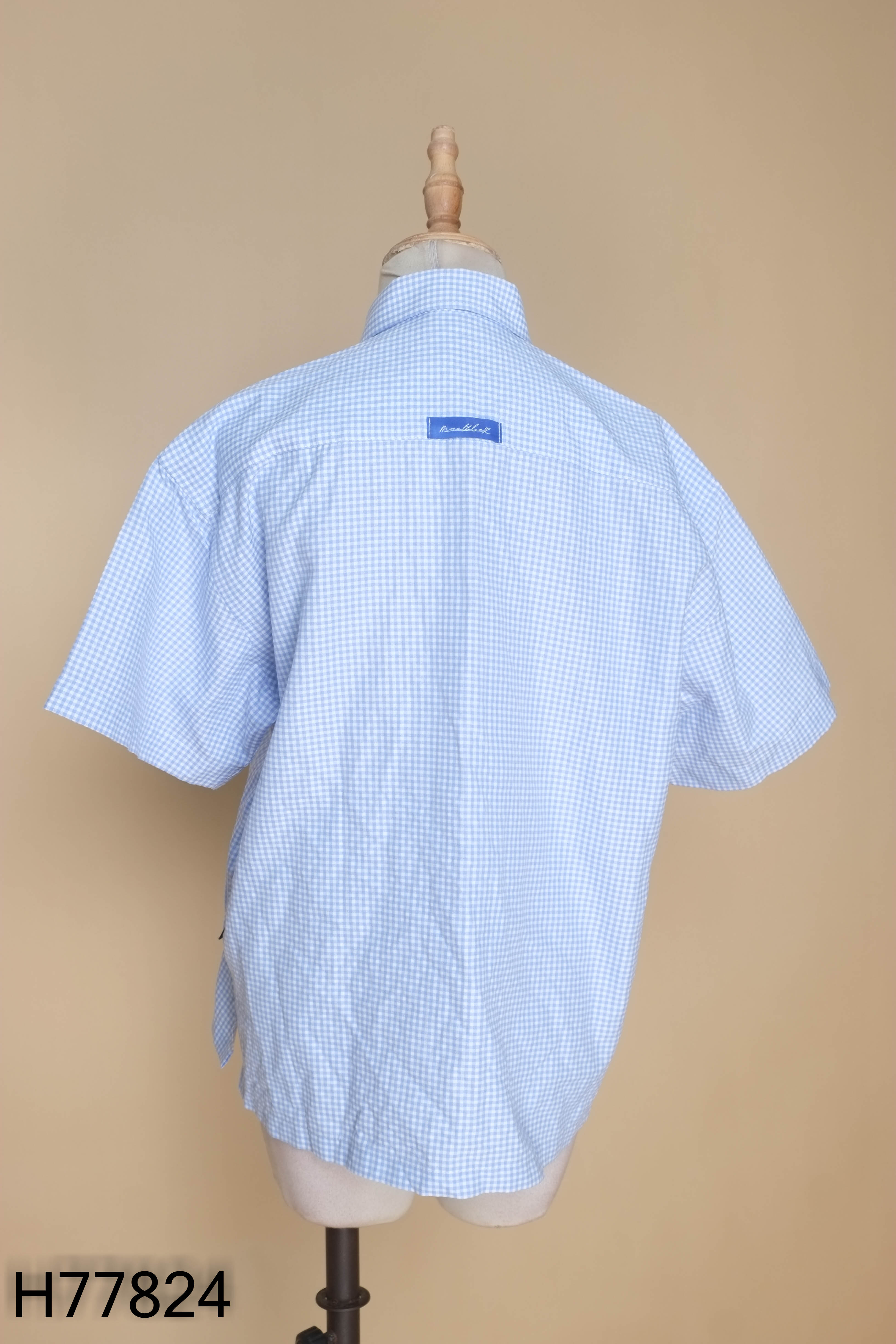 Áo sơ mi MONAT BLUE xanh kẻ caro