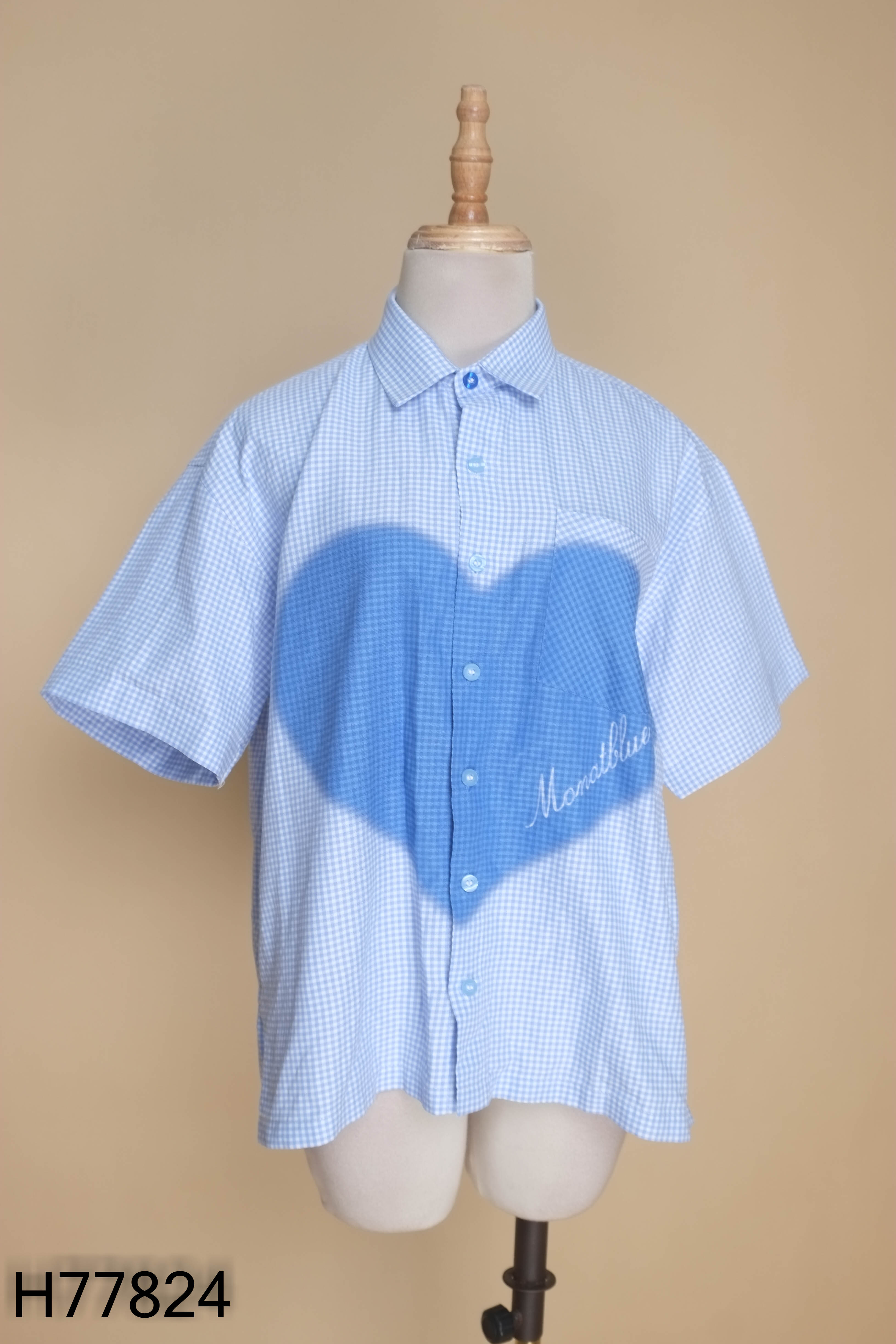 Áo sơ mi MONAT BLUE xanh kẻ caro
