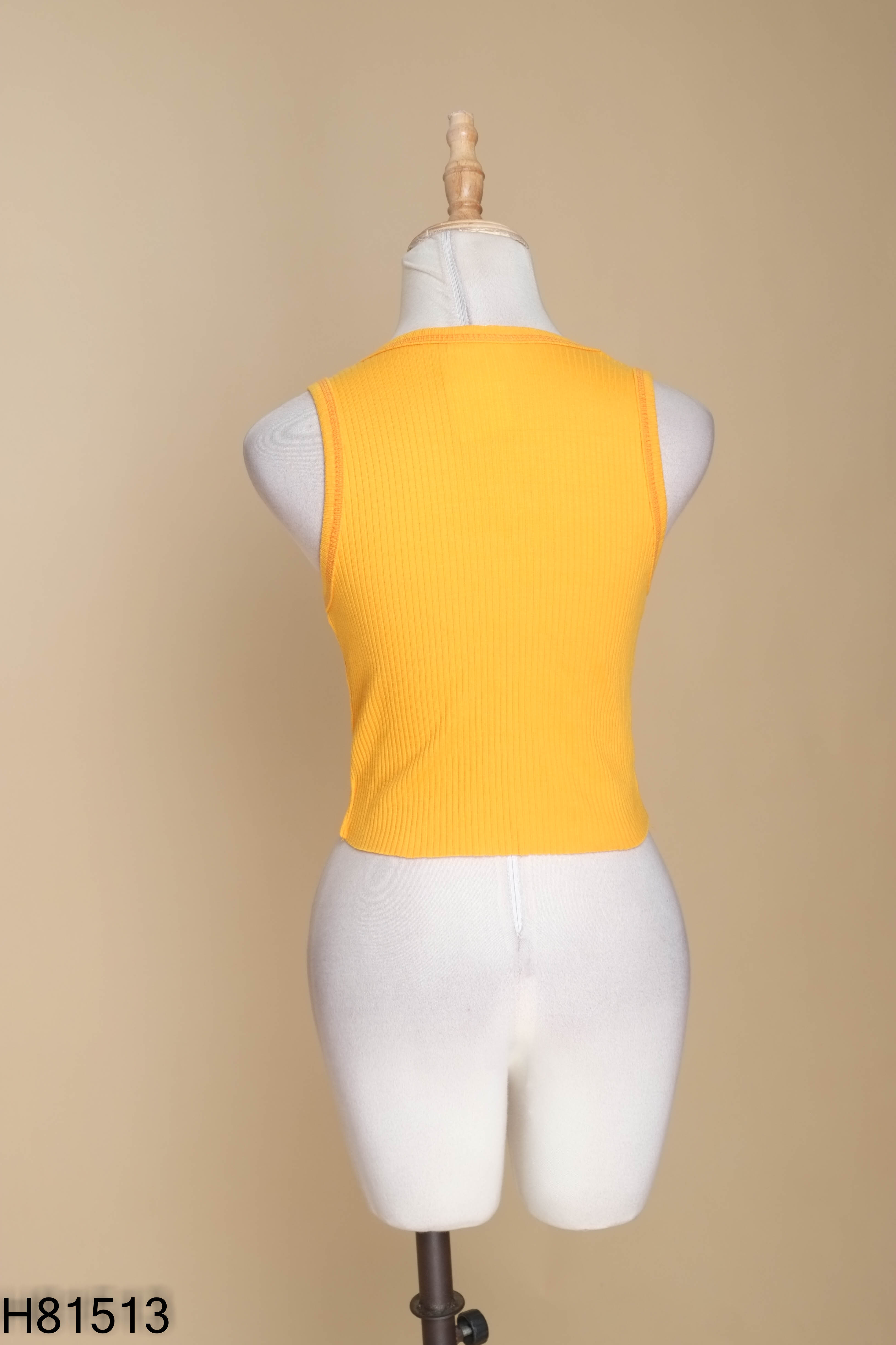 Áo len cam croptop