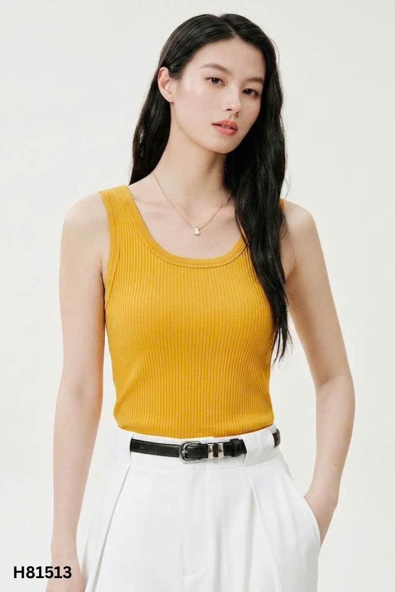 Áo len cam croptop