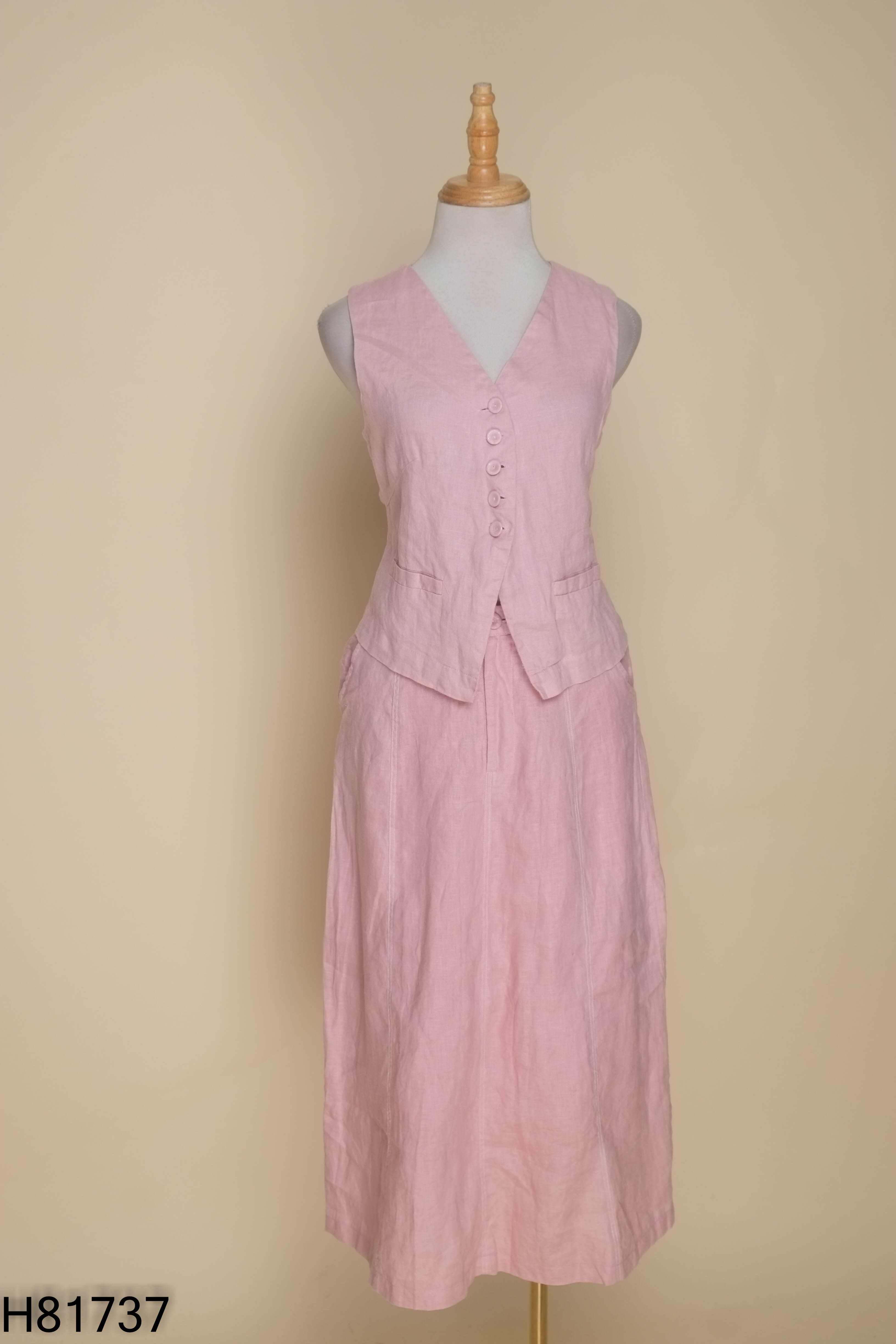 Set gile hồng FASH+váy