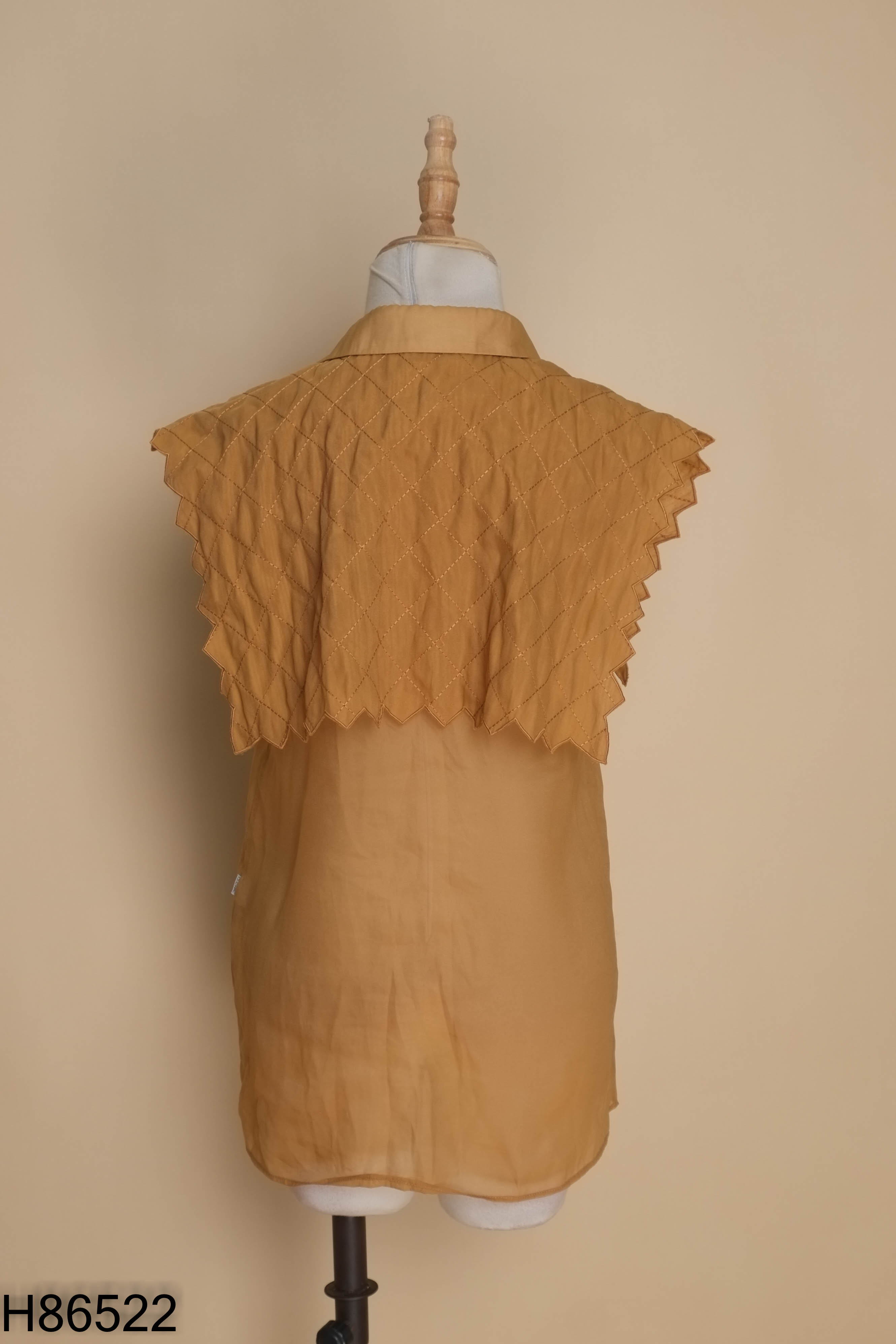 Áo chiffon D.CHIC nâu