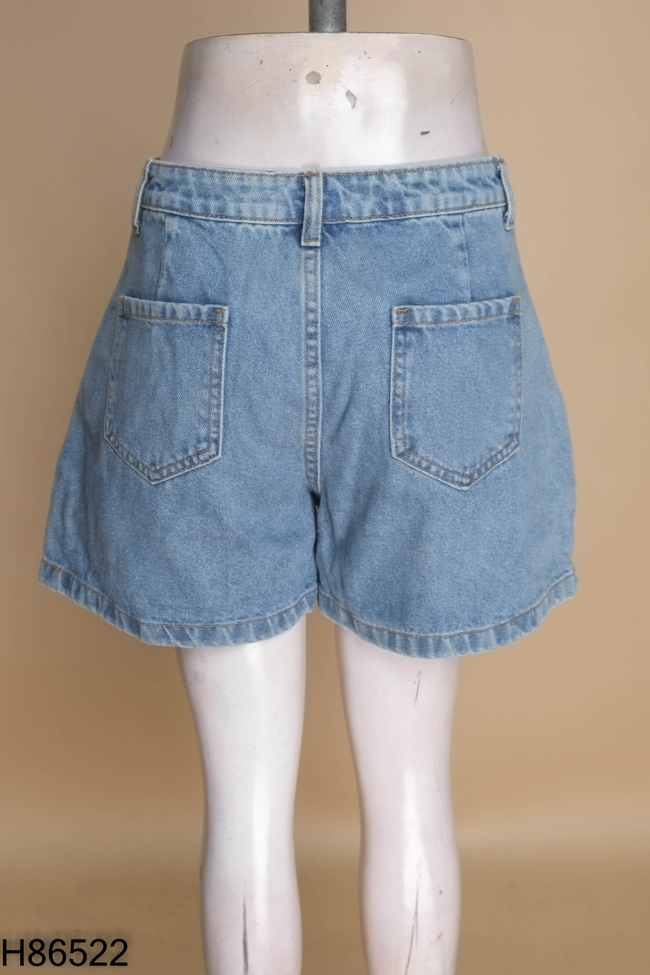 Quần shorts jeans RALPH LAUREN xanh ly eo