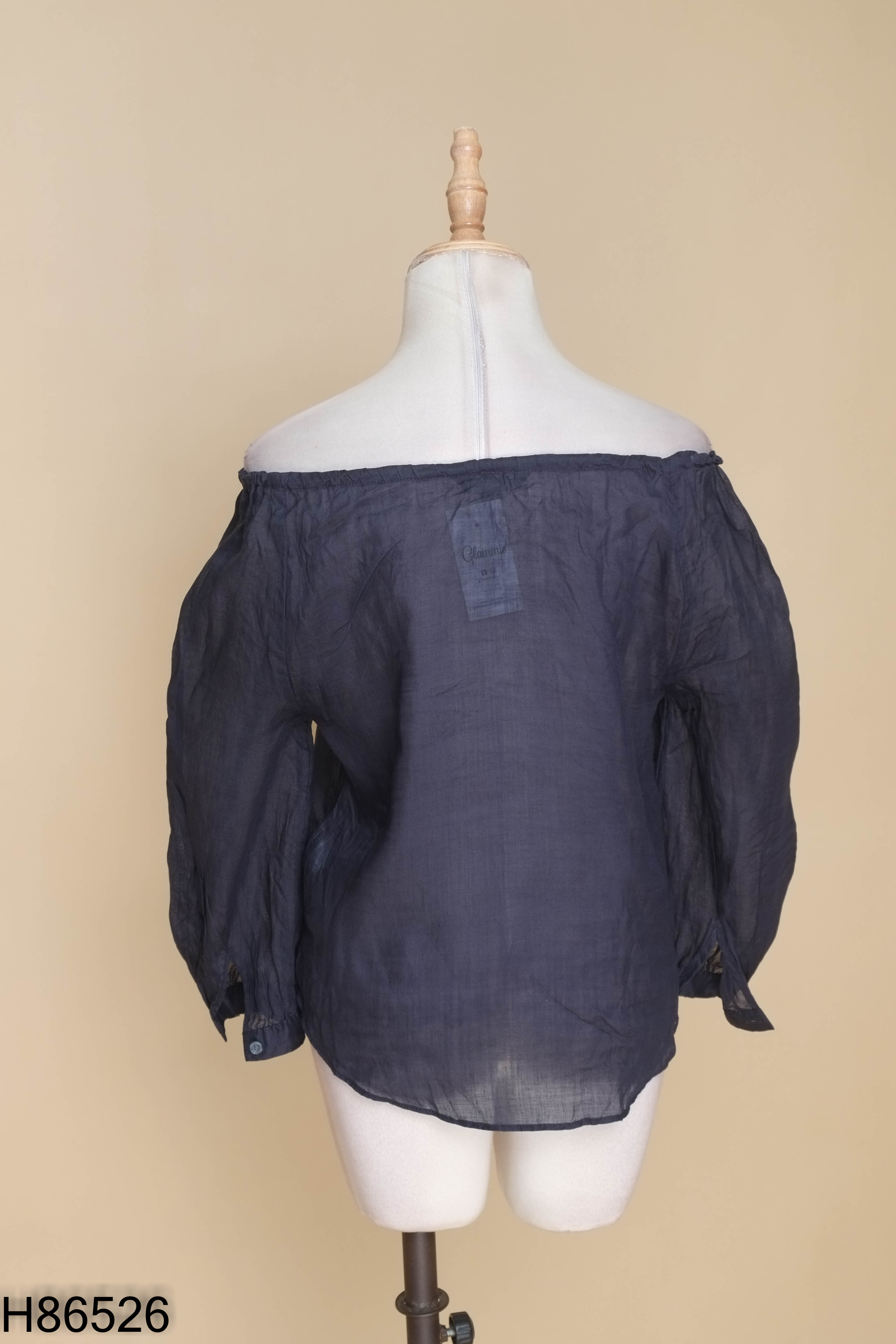 Áo linen BANANA REPUBLIC xanh than