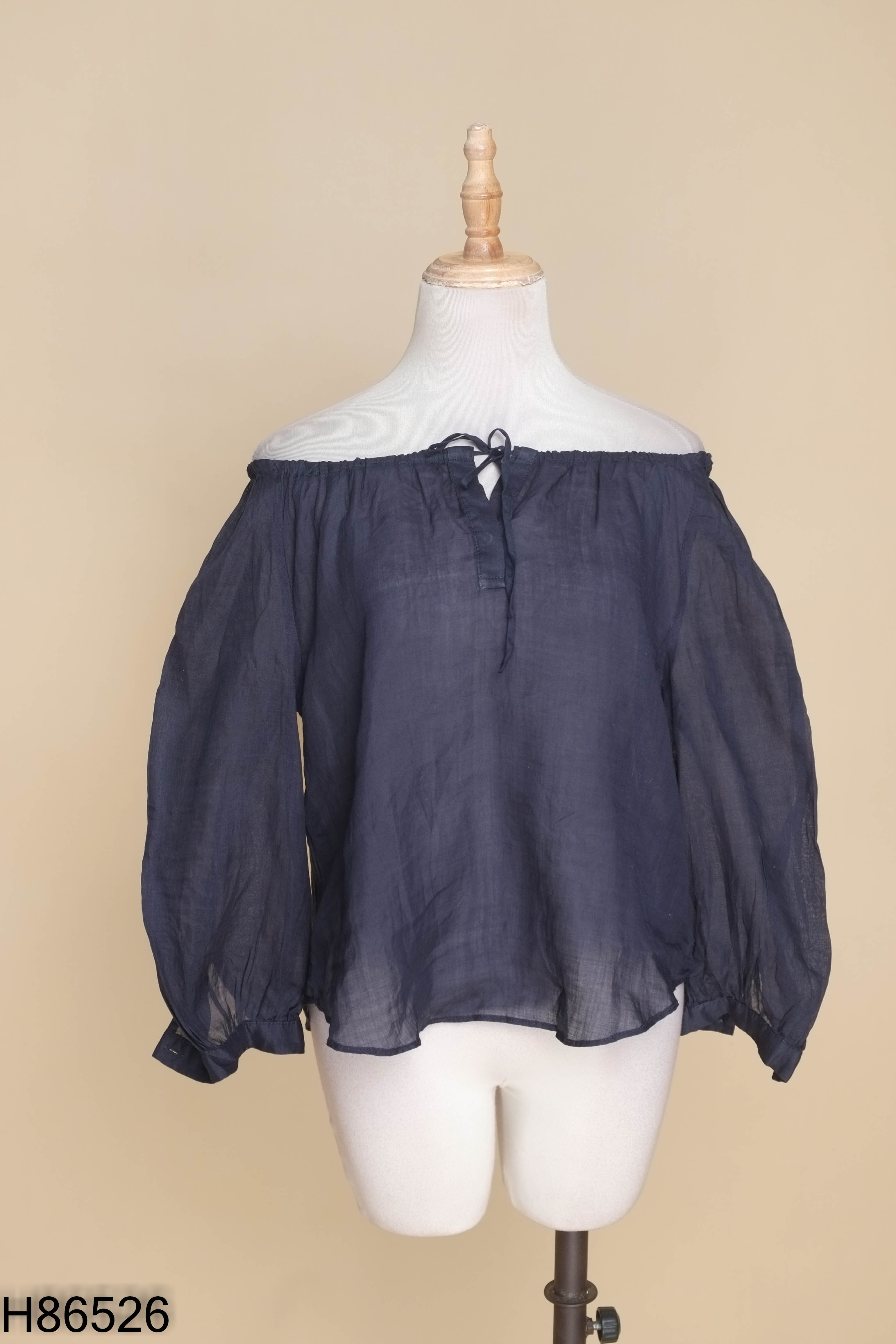 Áo linen BANANA REPUBLIC xanh than