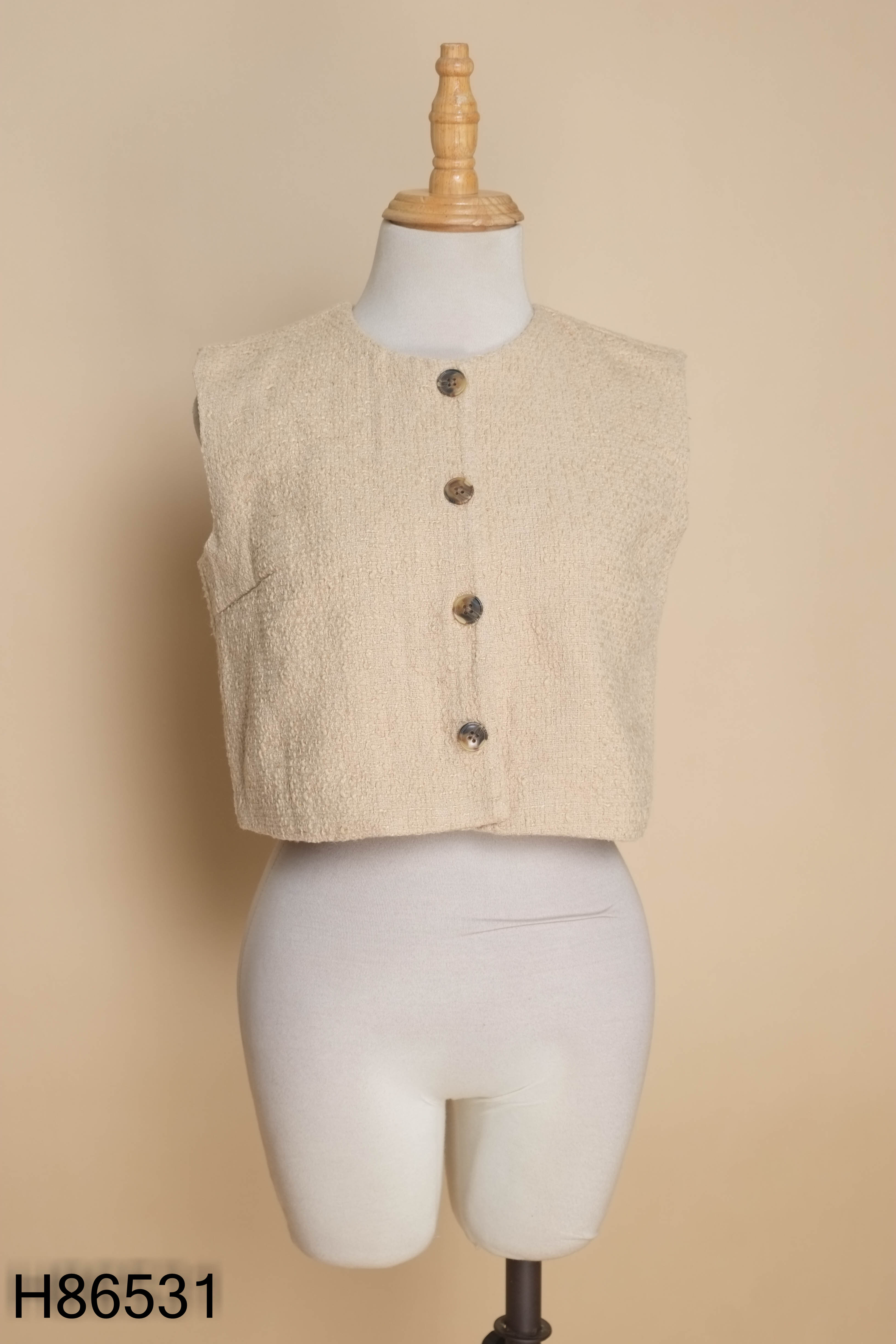 Áo gile MIXXO be phối cúc