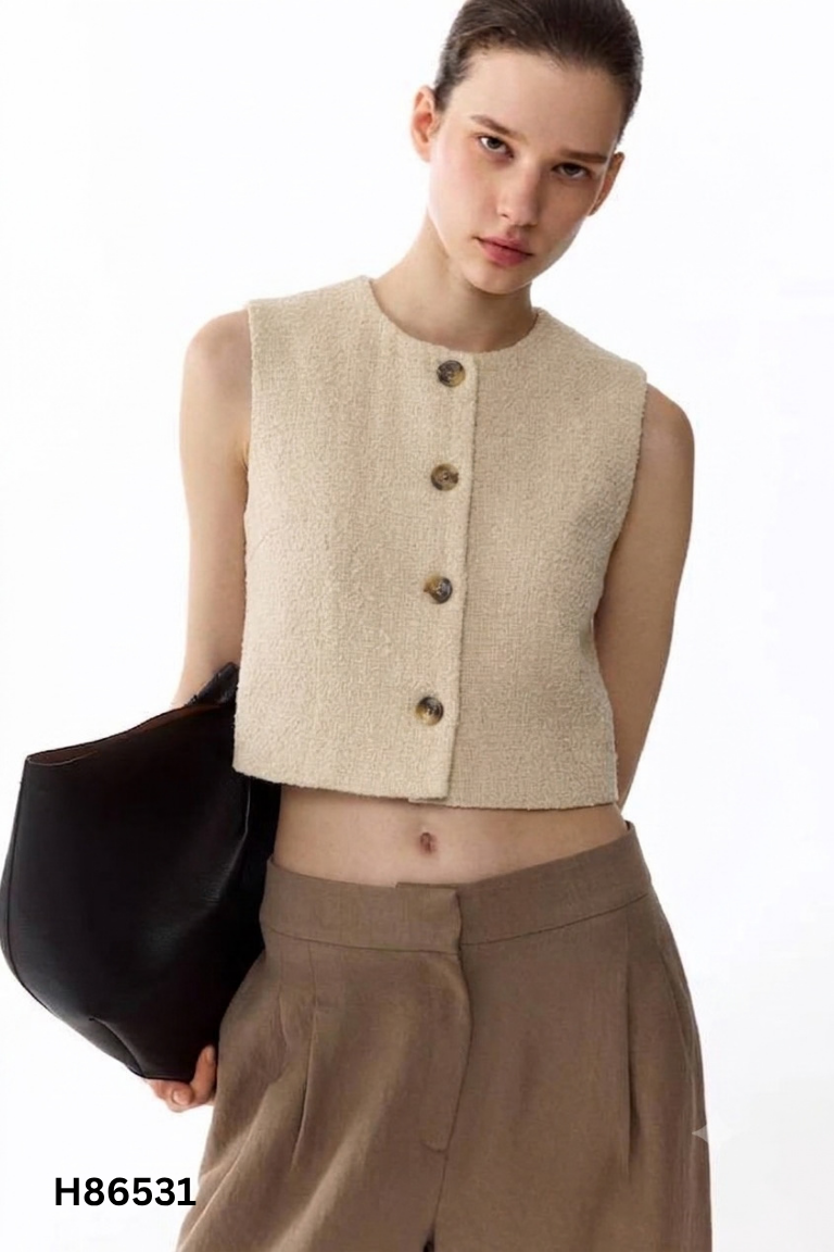 Áo gile MIXXO be phối cúc