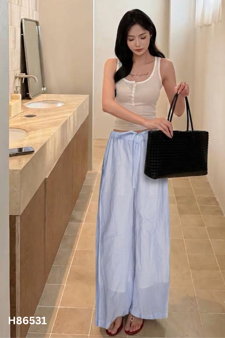 Quần đũi xanh sọc