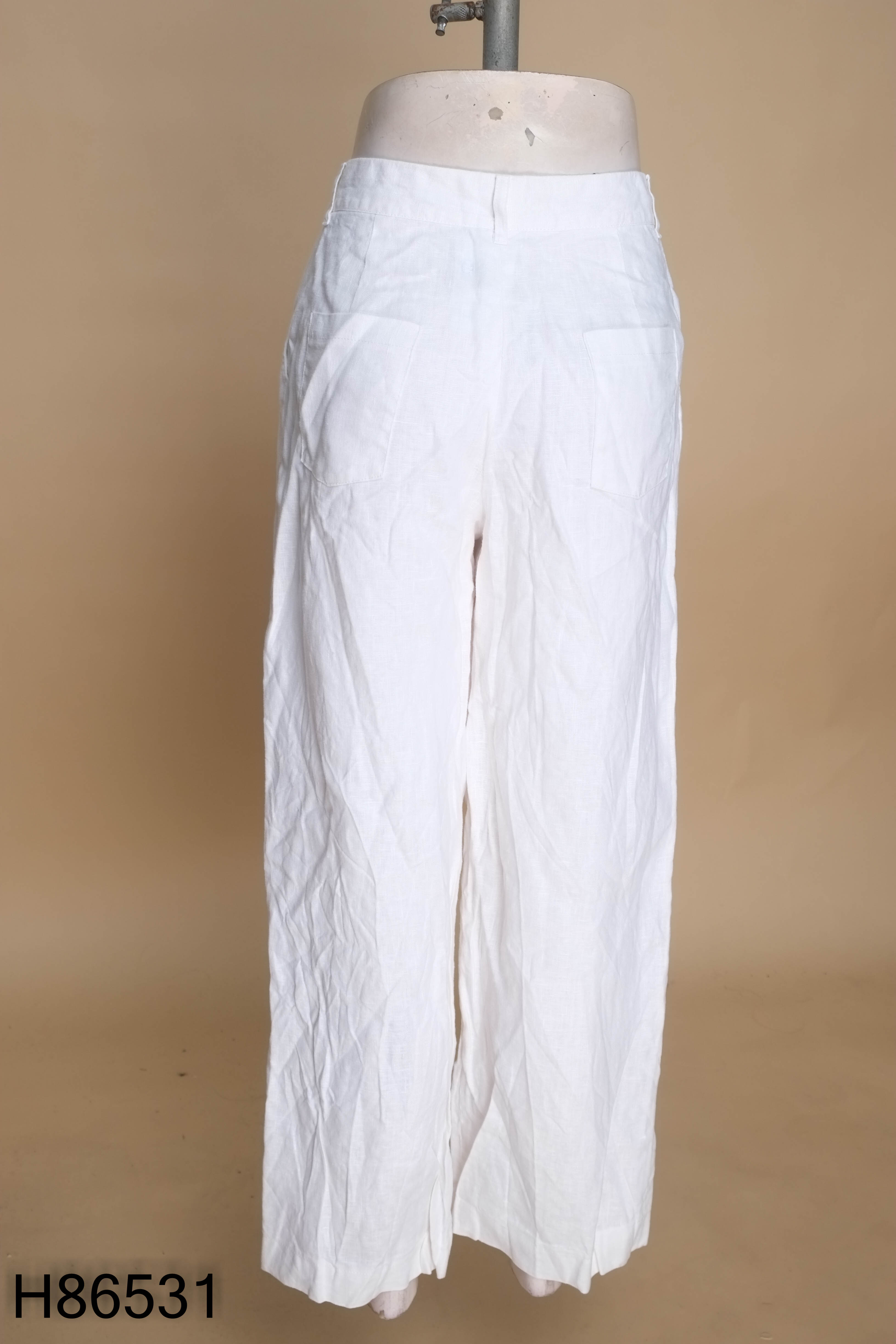 Quần linen SHU SHI trắng