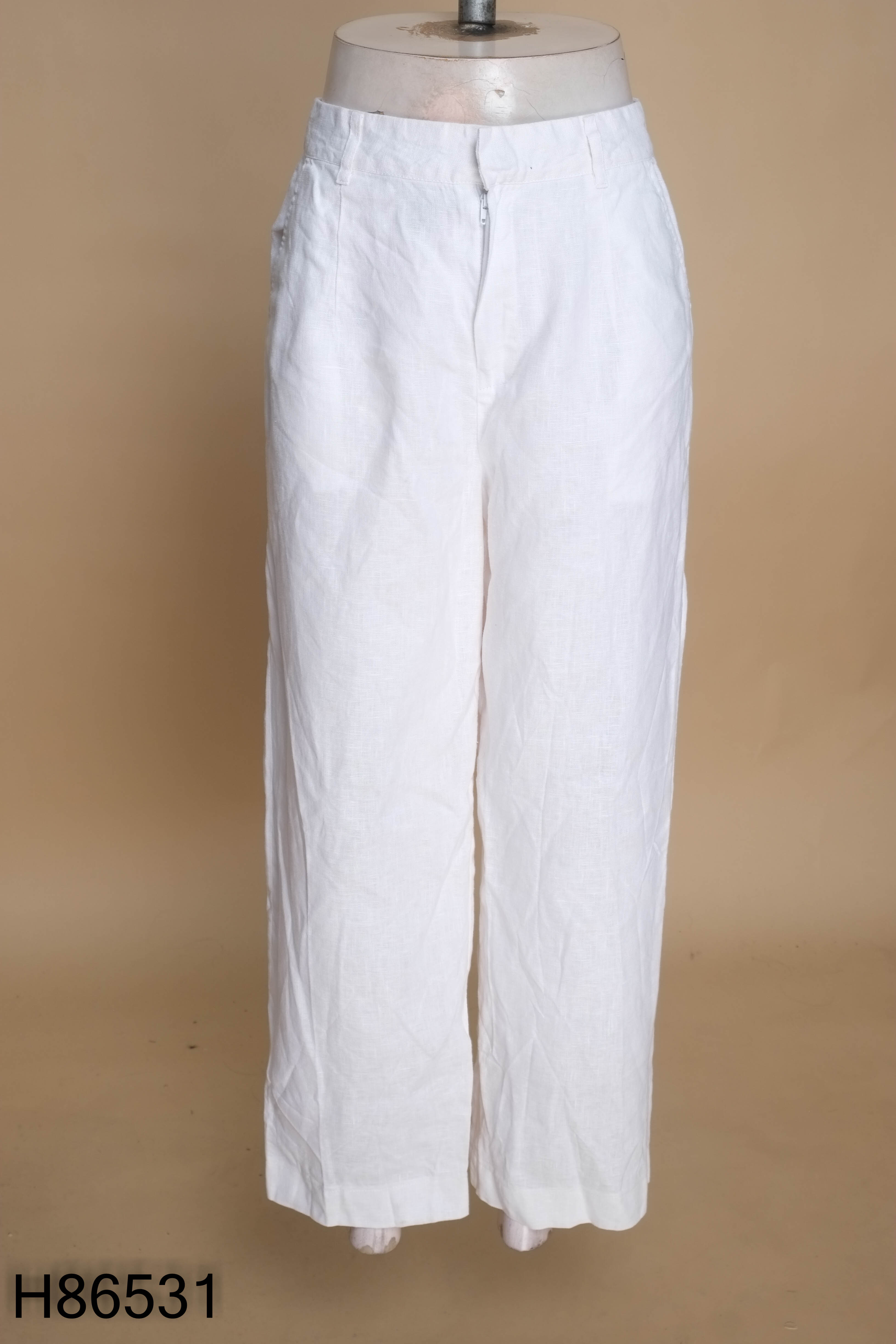 Quần linen SHU SHI trắng