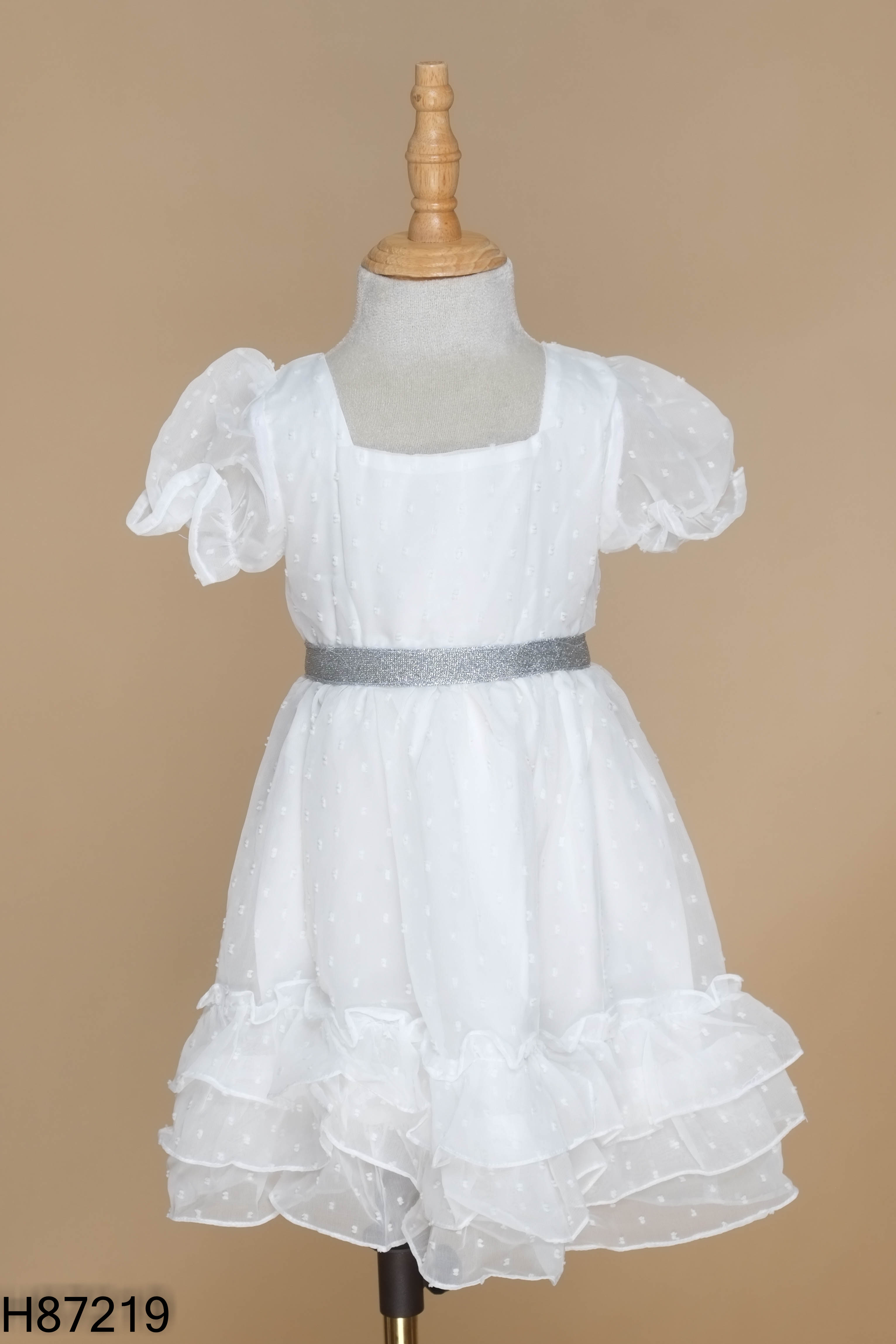NEWTAG váy voan trắng KIDS