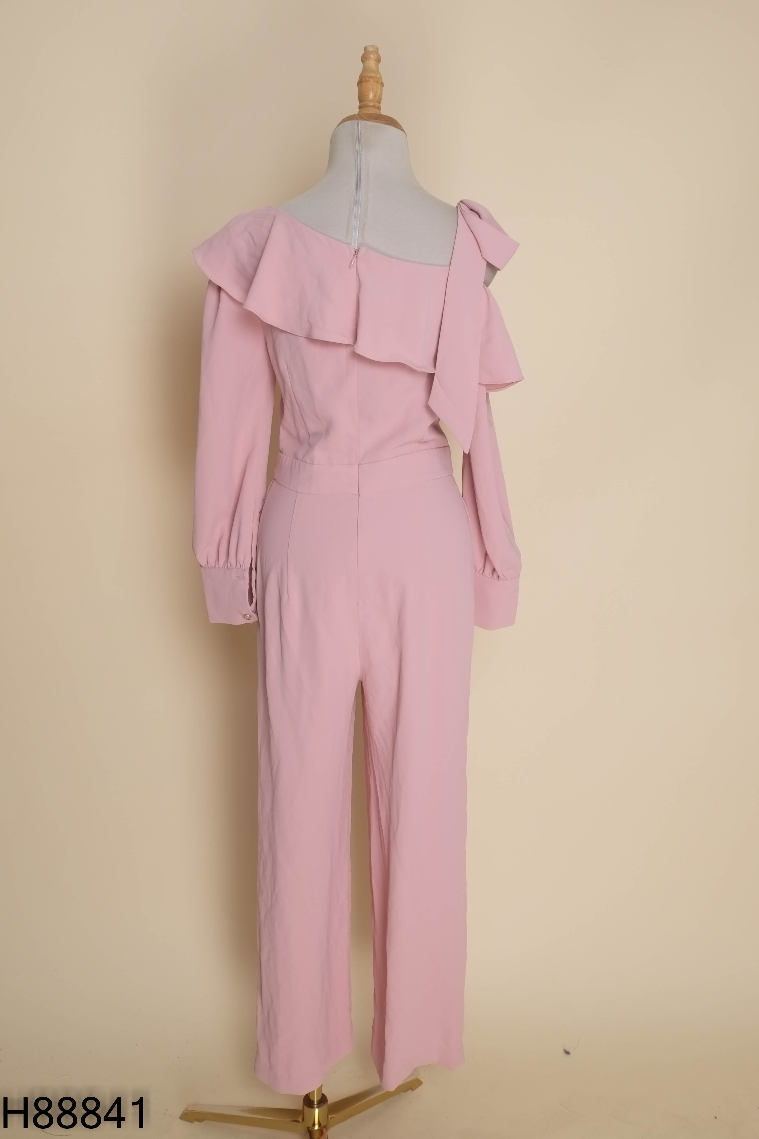 Jumpsuits YOONA hồng 1 bên vai