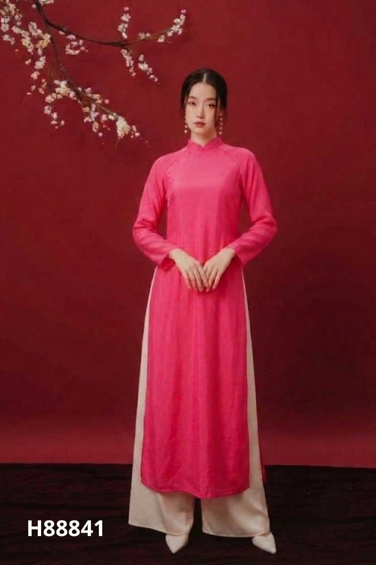 SET áo dài hồng+ quần