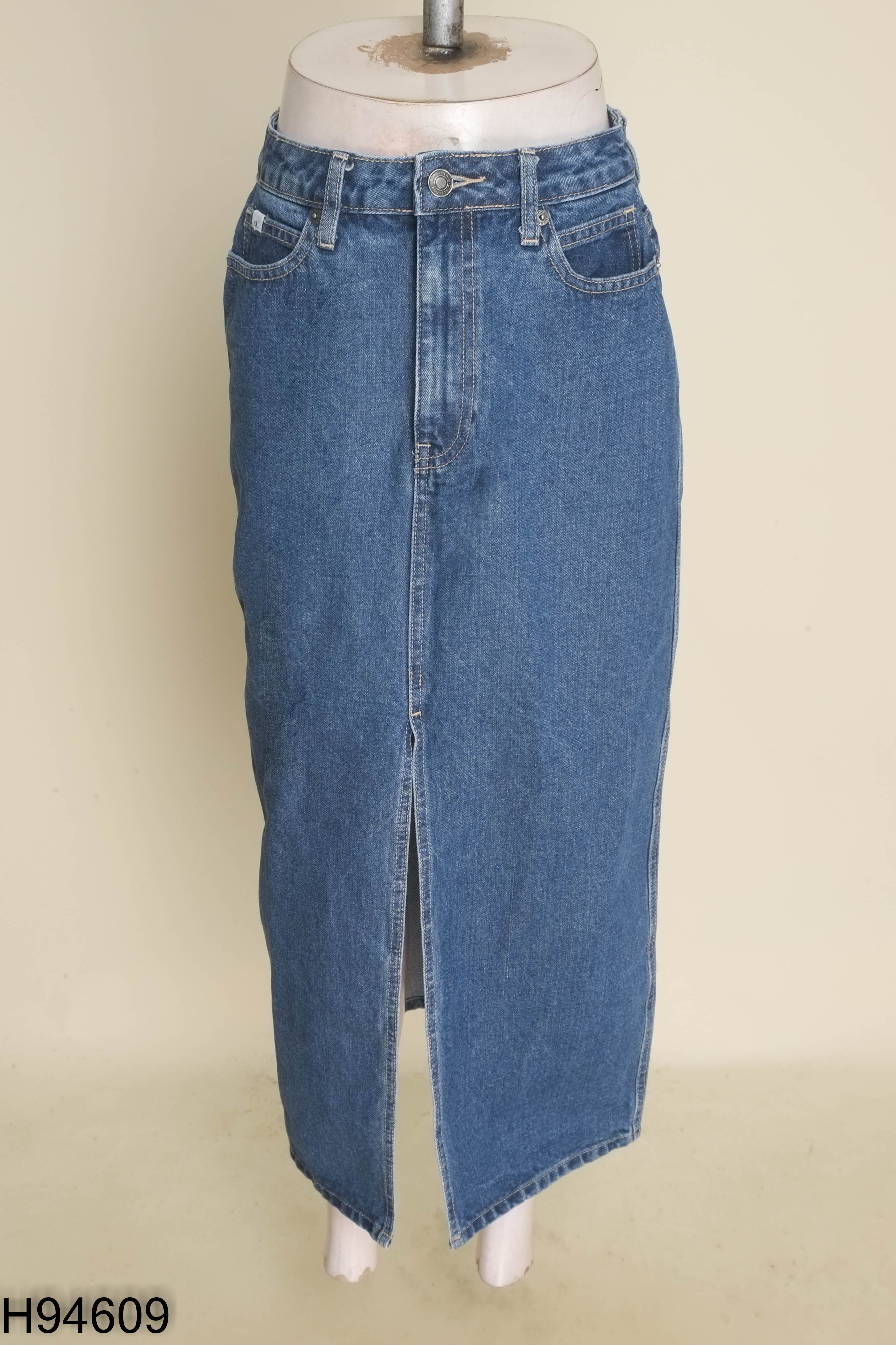 Chân váy CALVIN KLEIN xanh