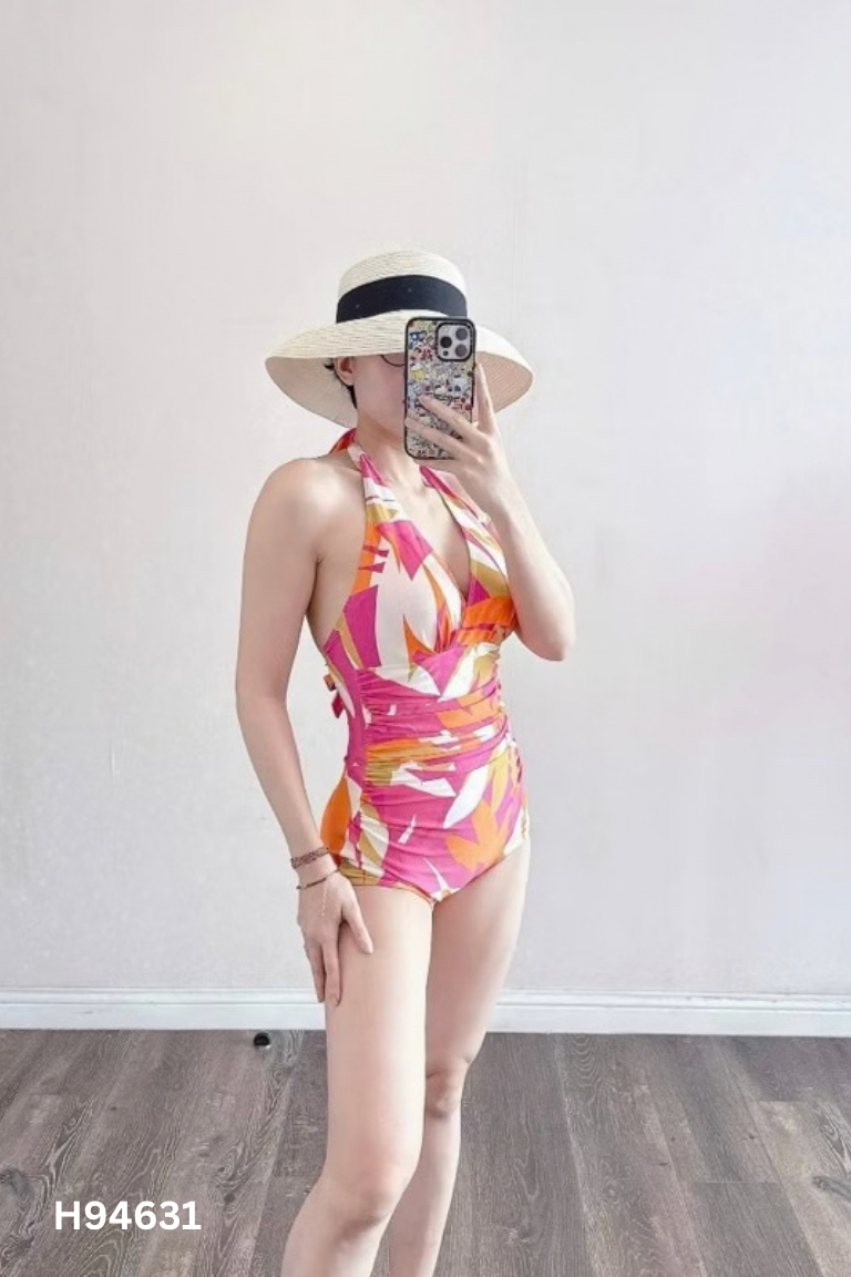 Jumpsuits hồng họa tiết
