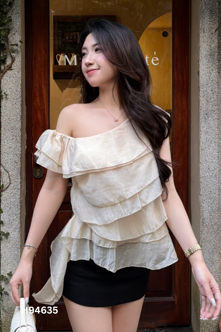 Áo voan be phối bèo