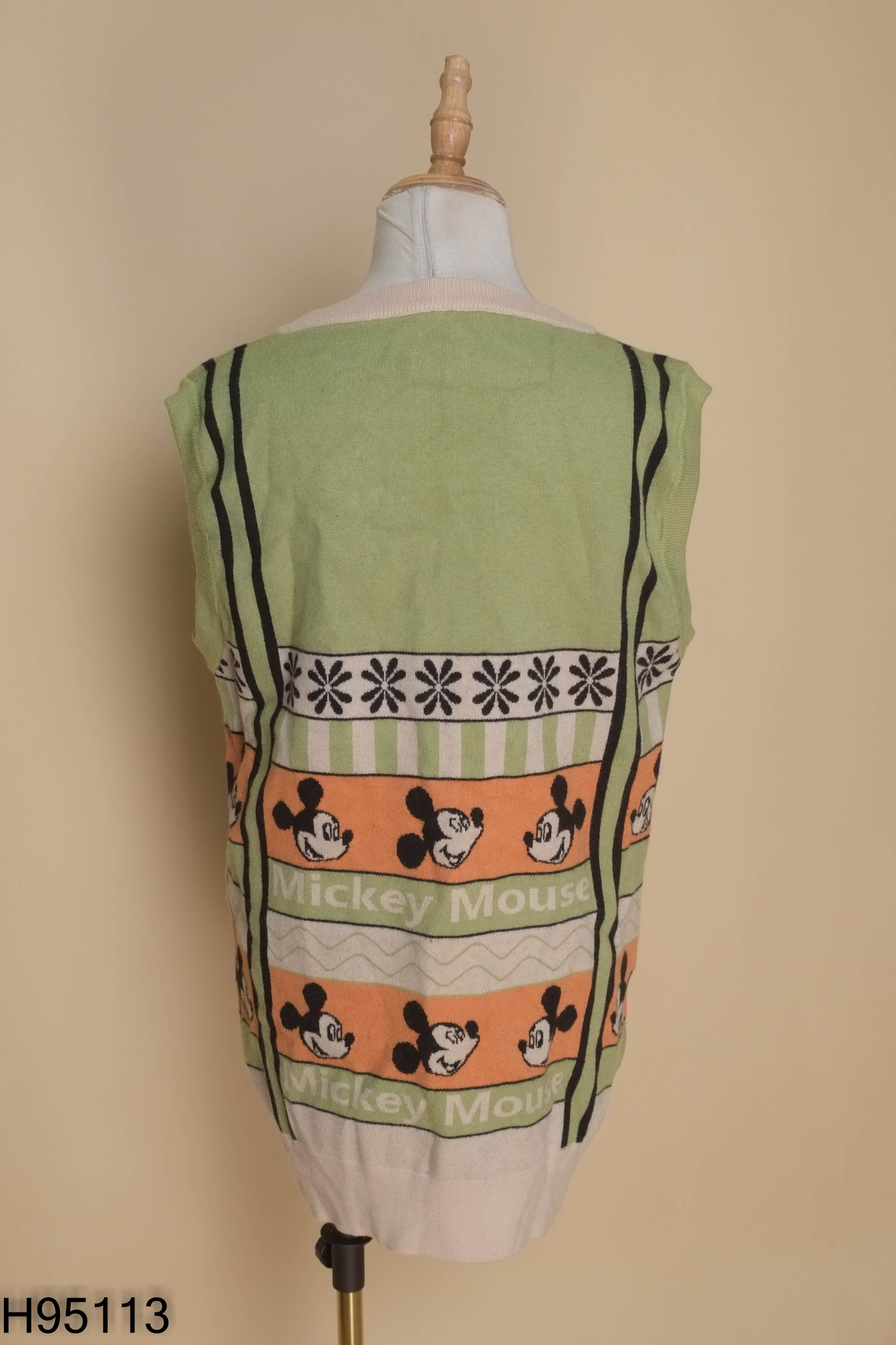 Áo gile xanh mickey