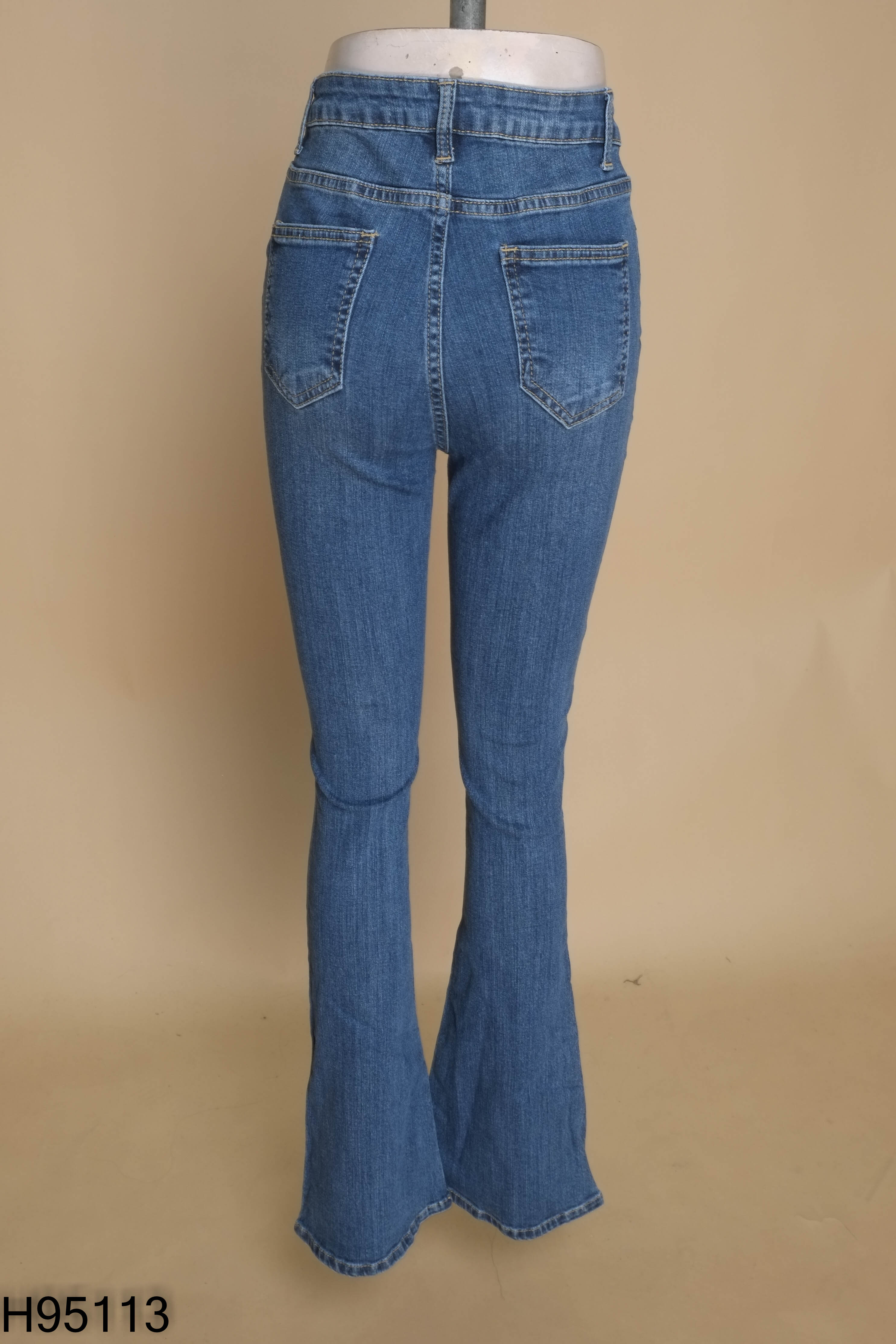 Quần jeans xanh dài