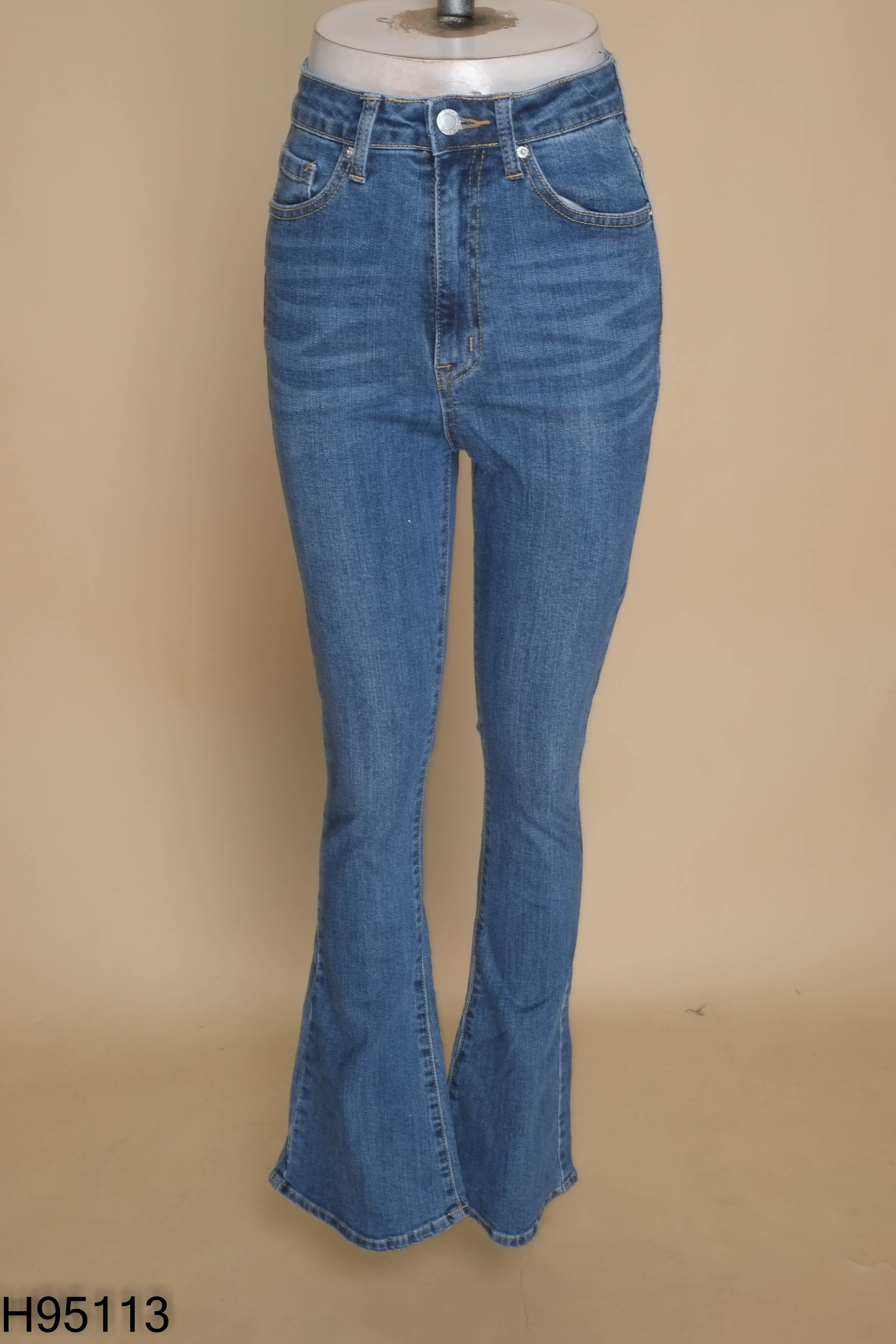 Quần jeans xanh dài