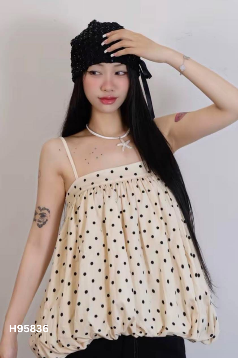 Áo be REDO hai dây chấm bi