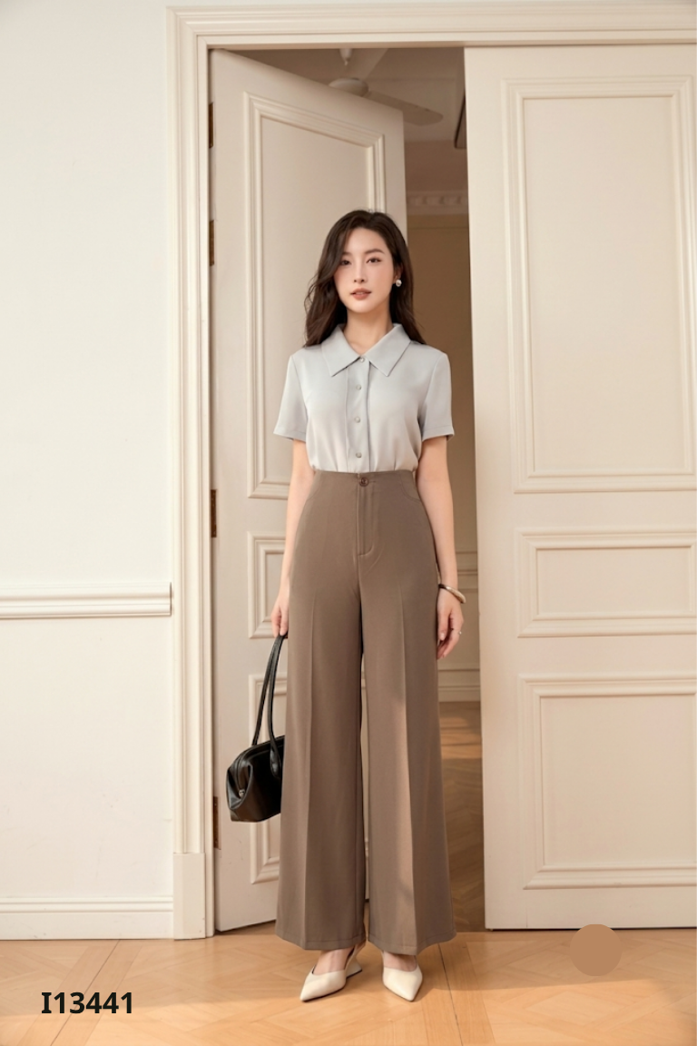 NEWTAG quần nâu suông