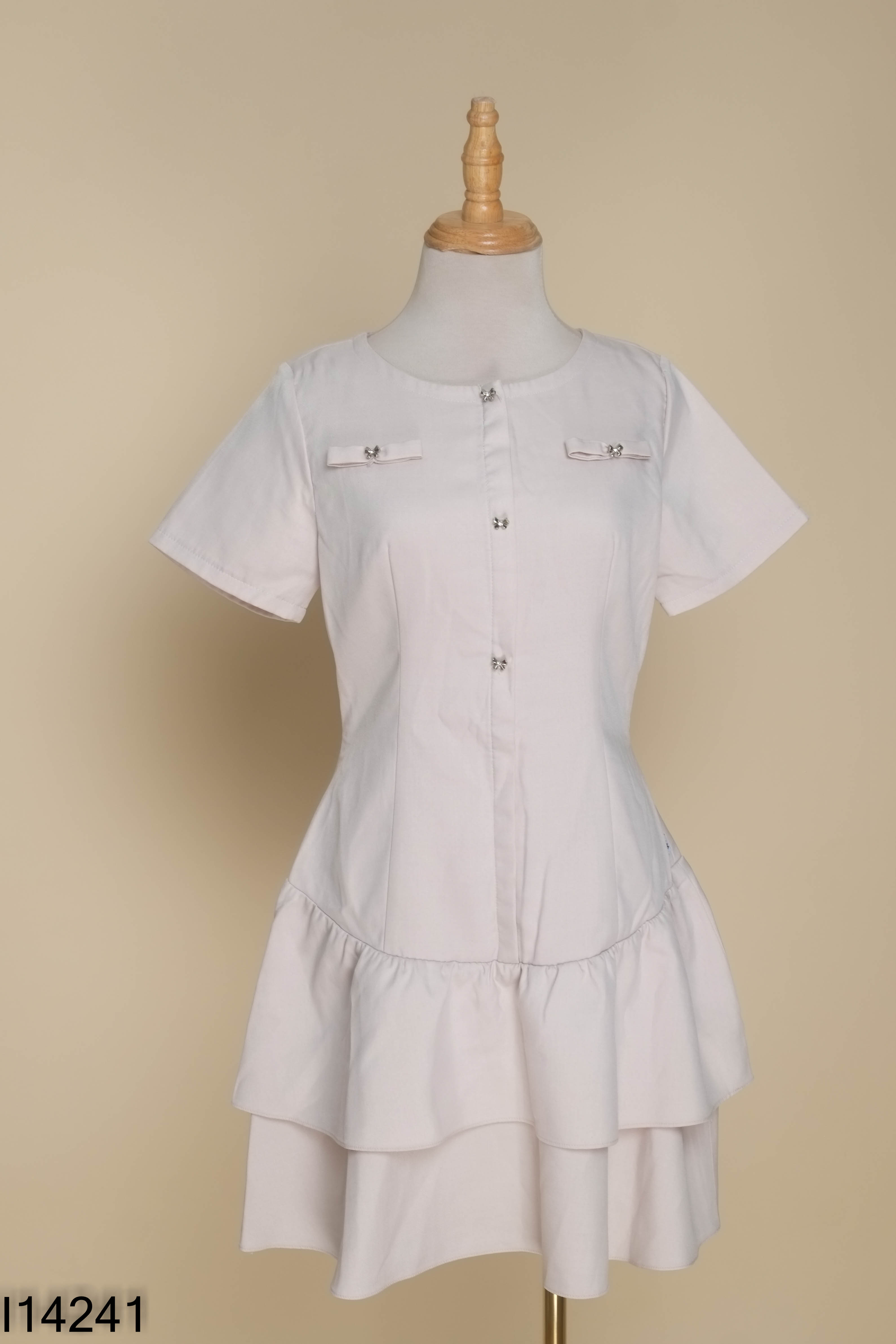 Váy be JM DRESS đính nơ bèo