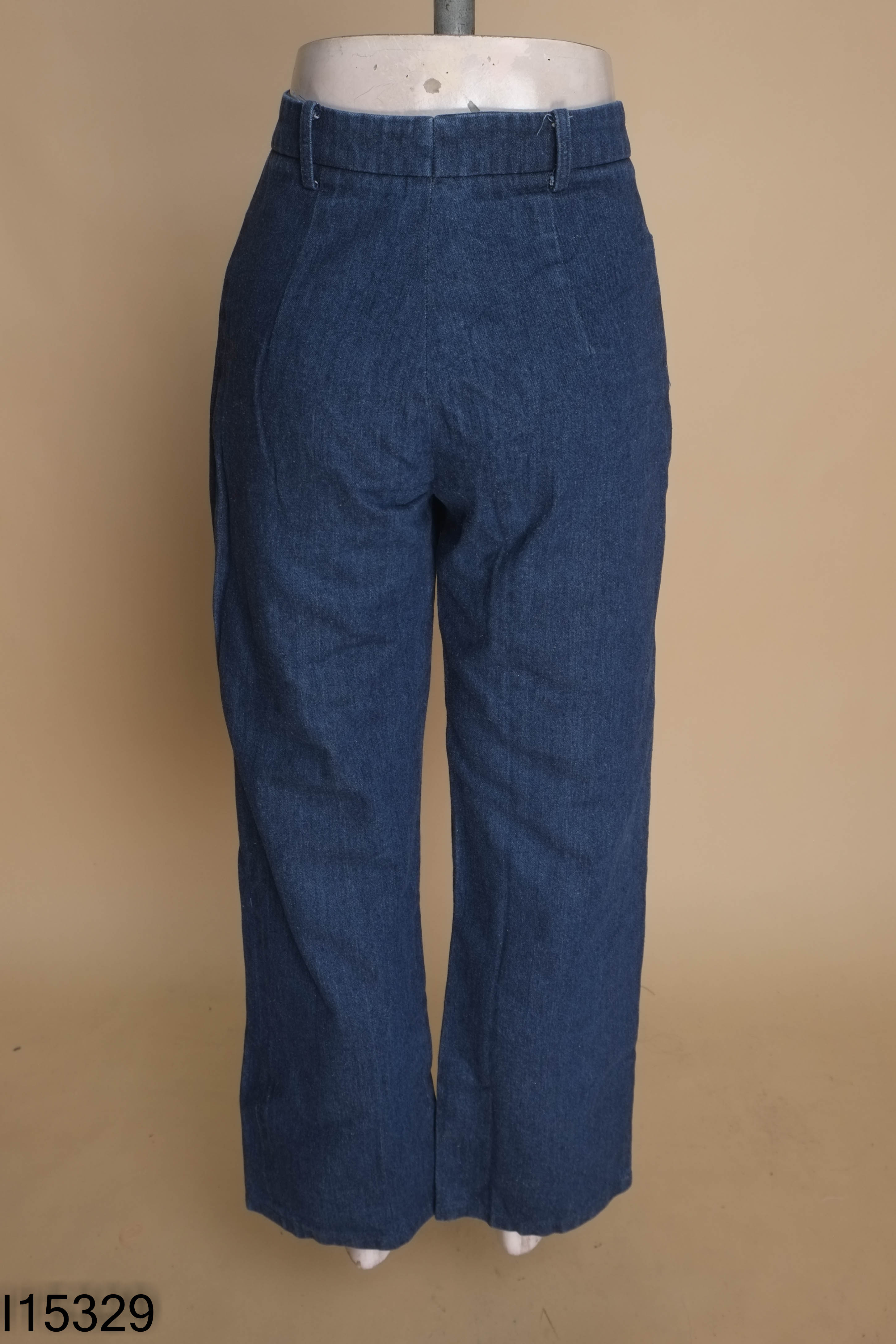 Quần jeans REU BY H xanh suông