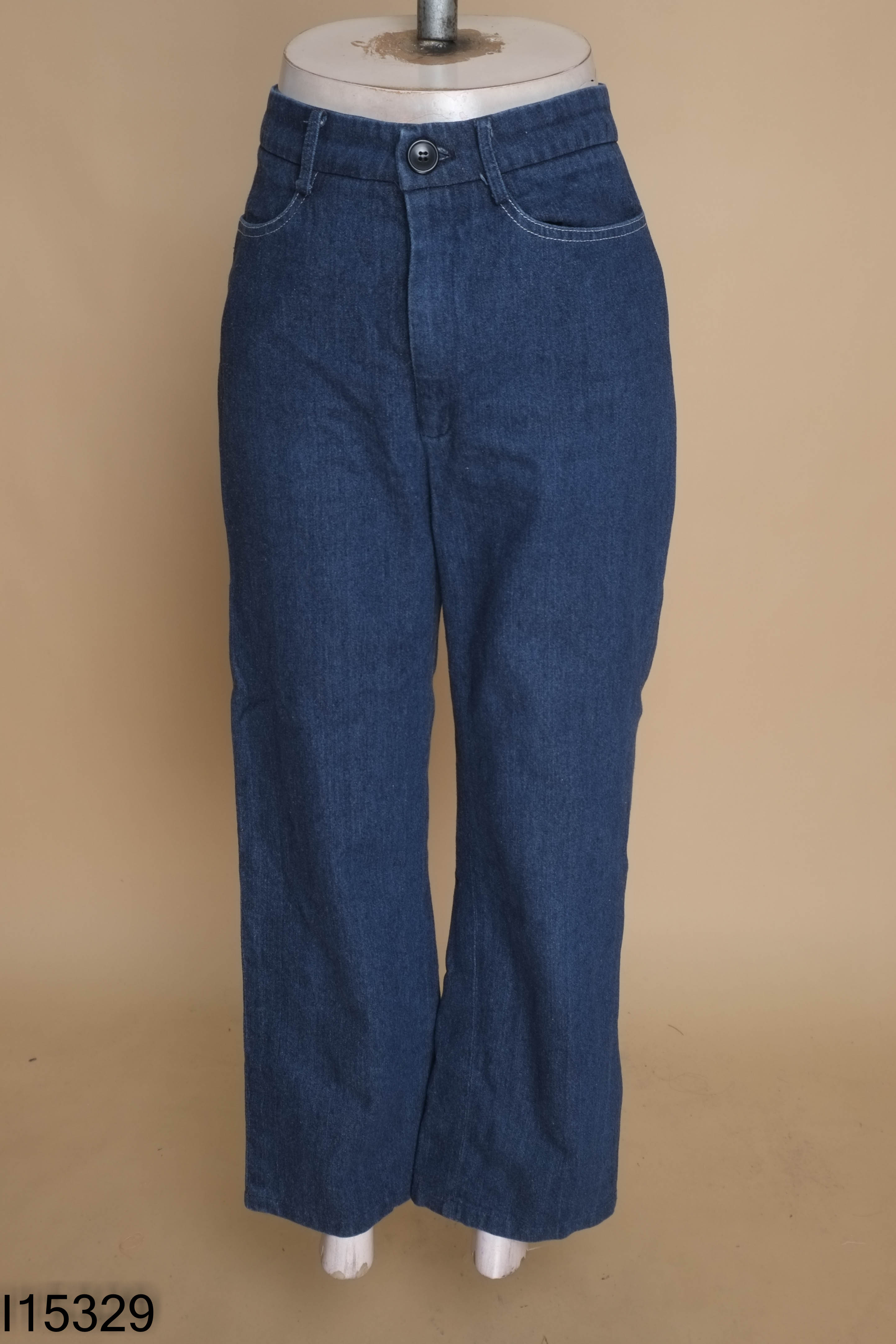Quần jeans REU BY H xanh suông