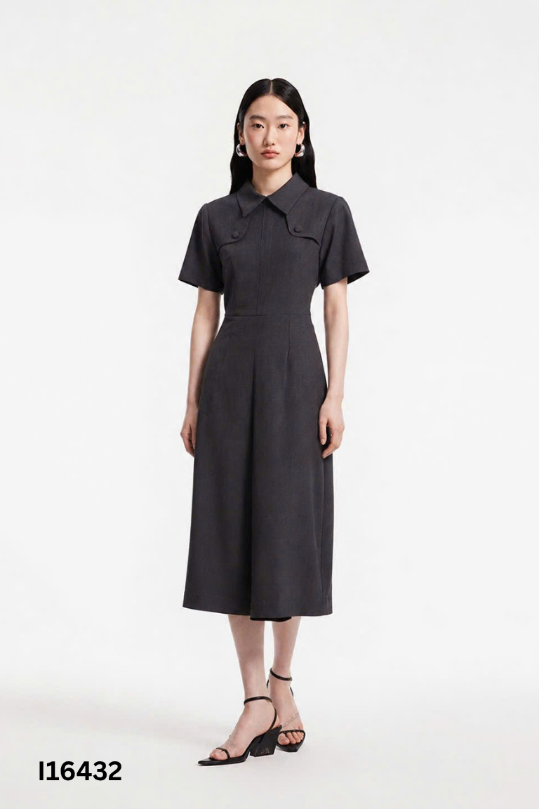 Váy VERO MODA xám dáng dài