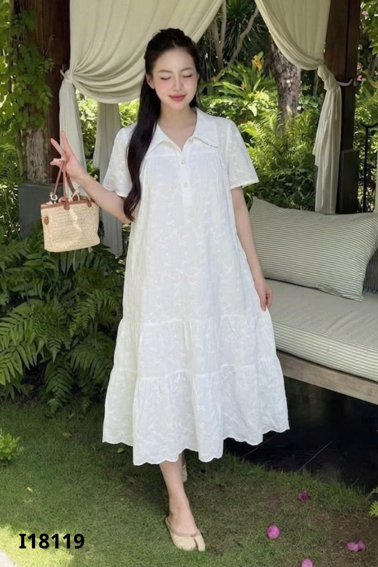 Váy LYMMOM trắng trơn