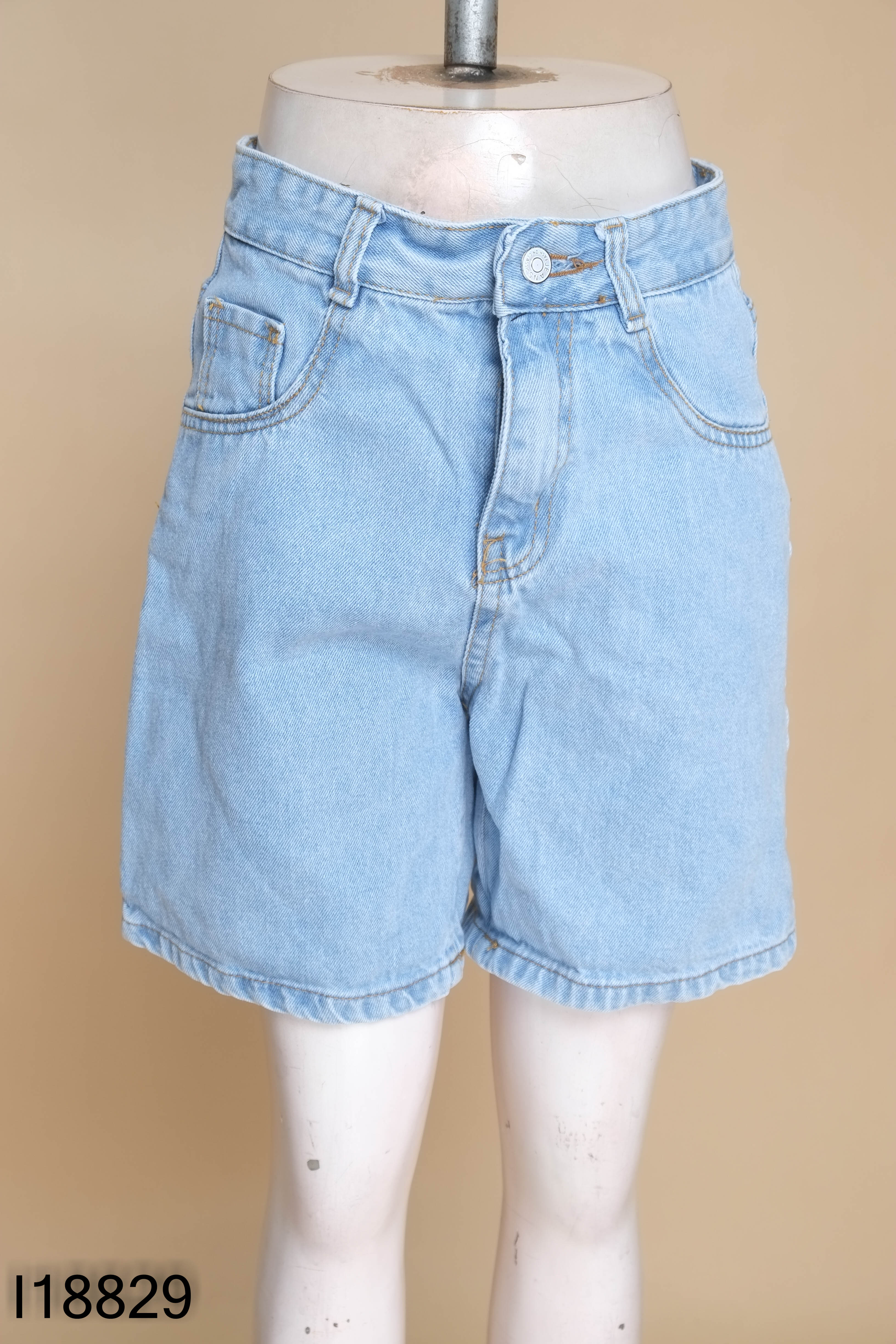 Quần shorts jeans xanh