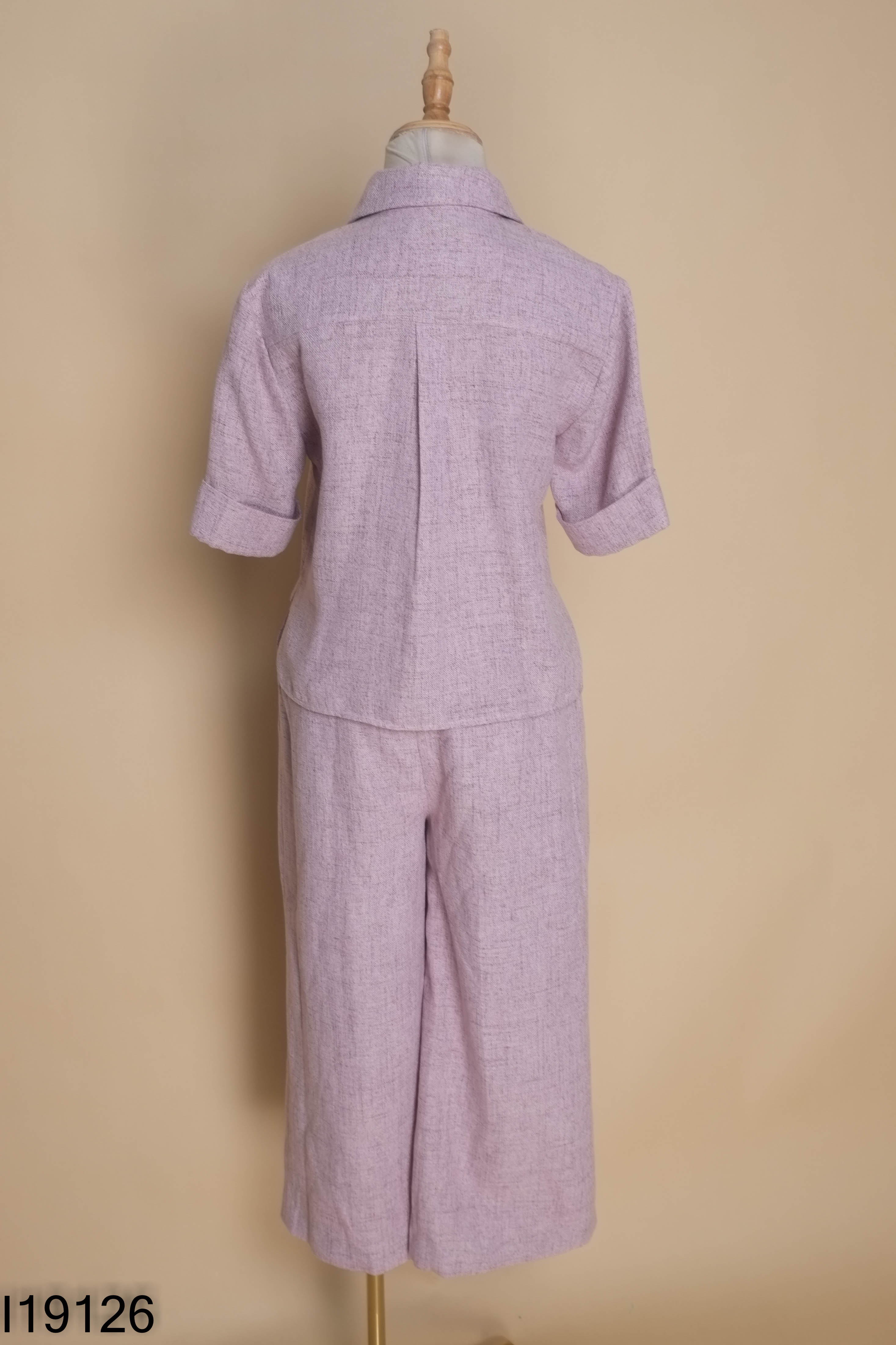 Set dạ tím HÉLENE DE PARIS+quần