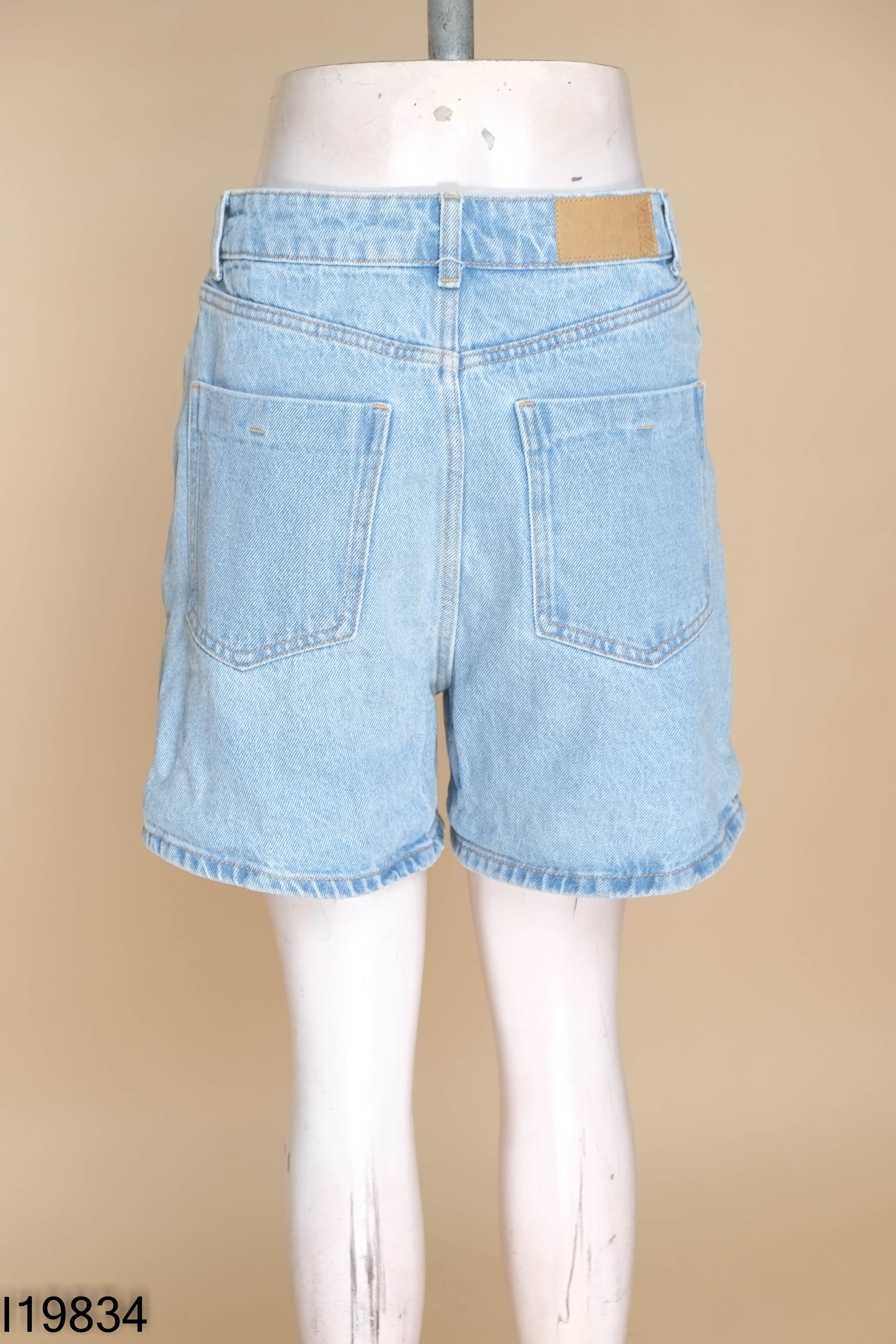 Quần short jeans xanh ZARA (xuất)