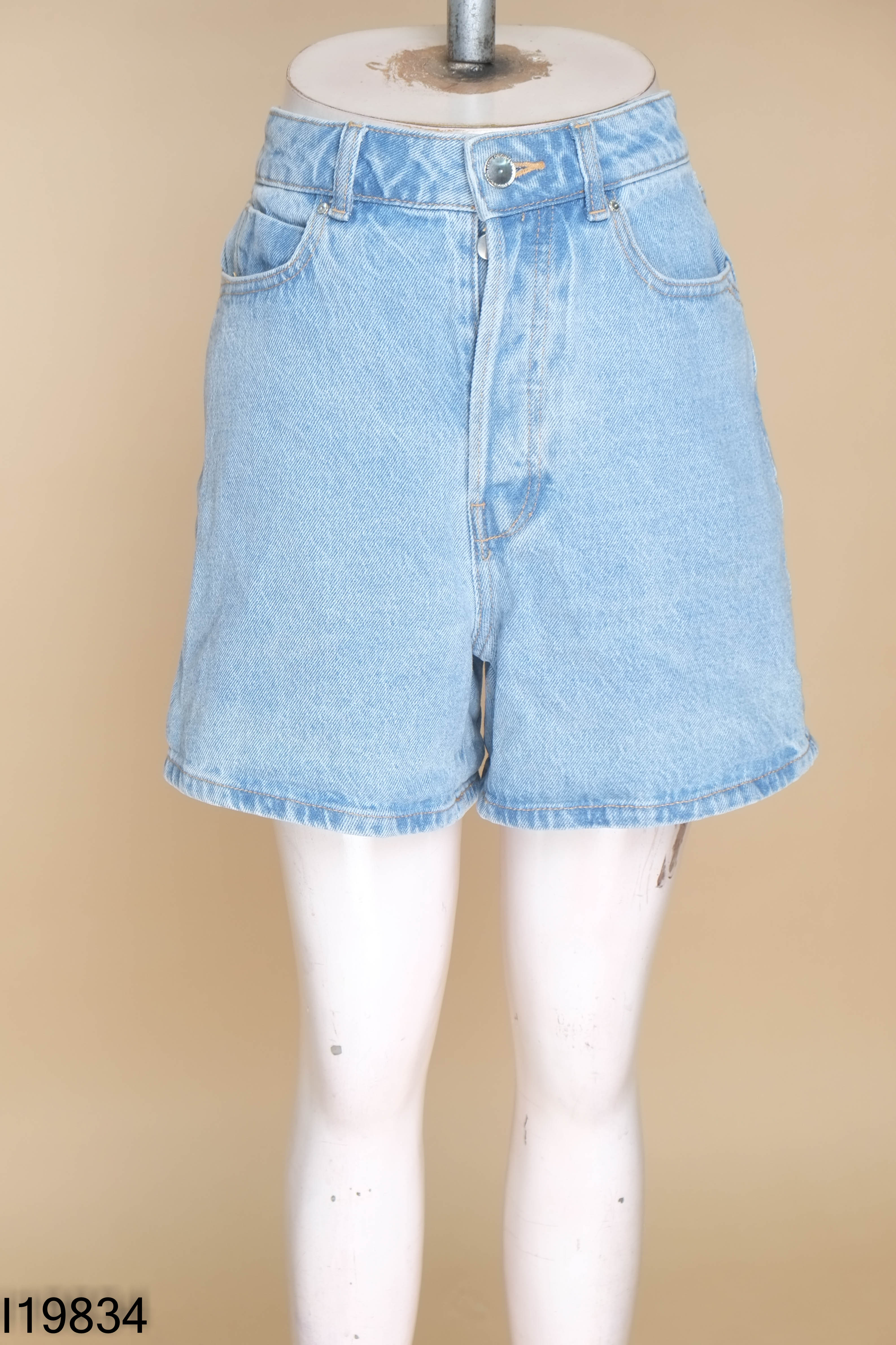 Quần short jeans xanh ZARA (xuất)