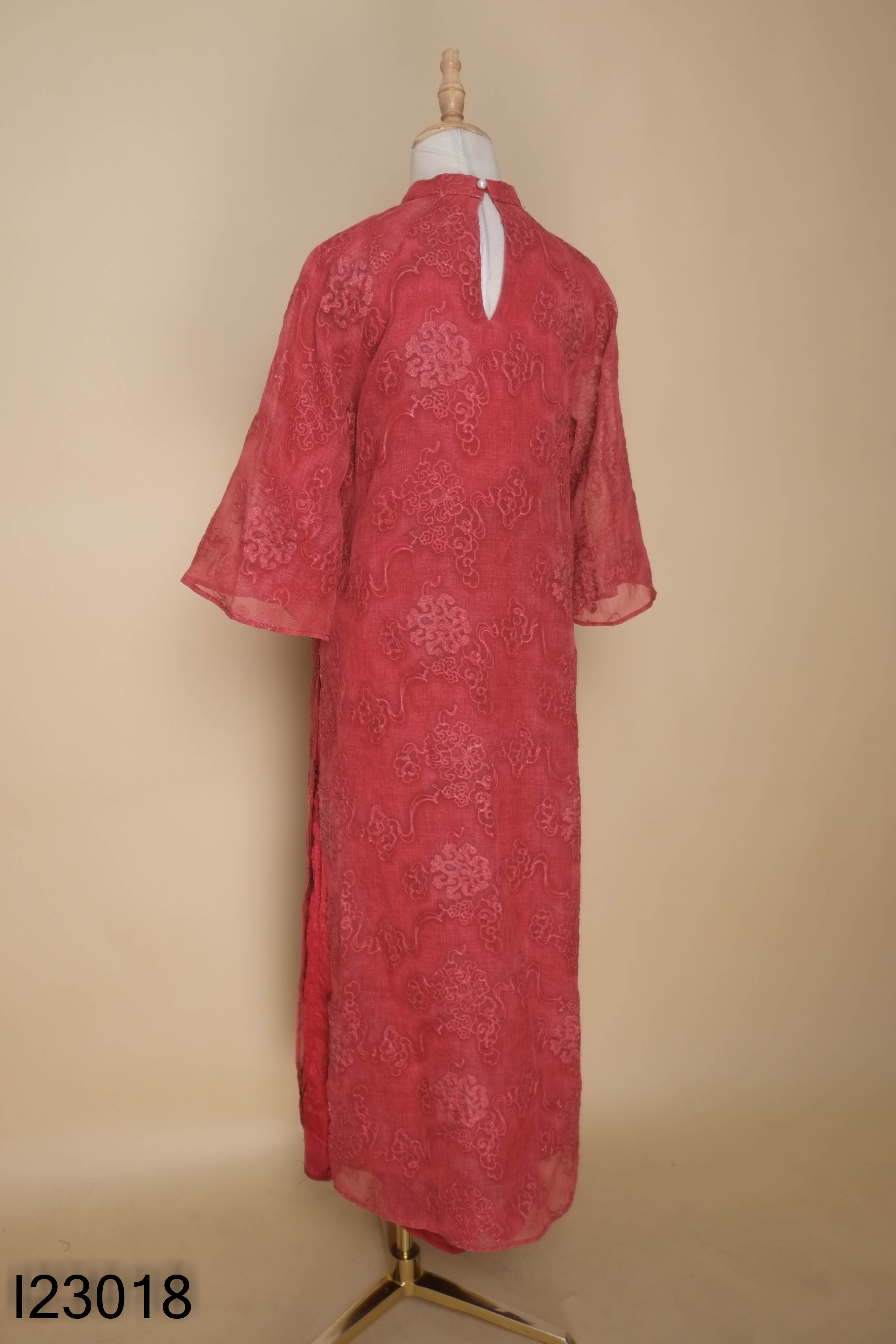 Set Áo dài PETBYCHANG đỏ thêu hoa + quần