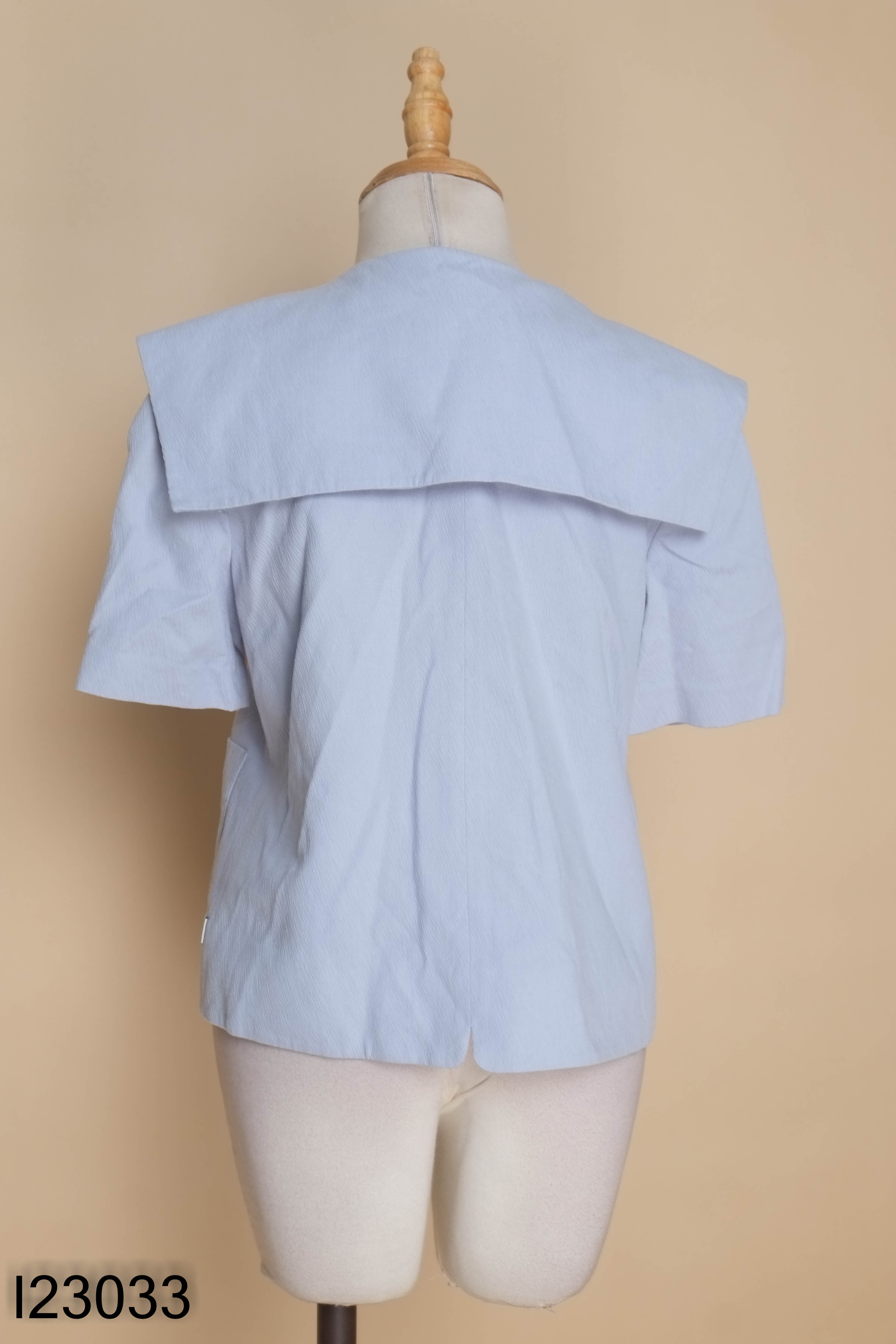 Áo xanh D.CHIC cổ vạt