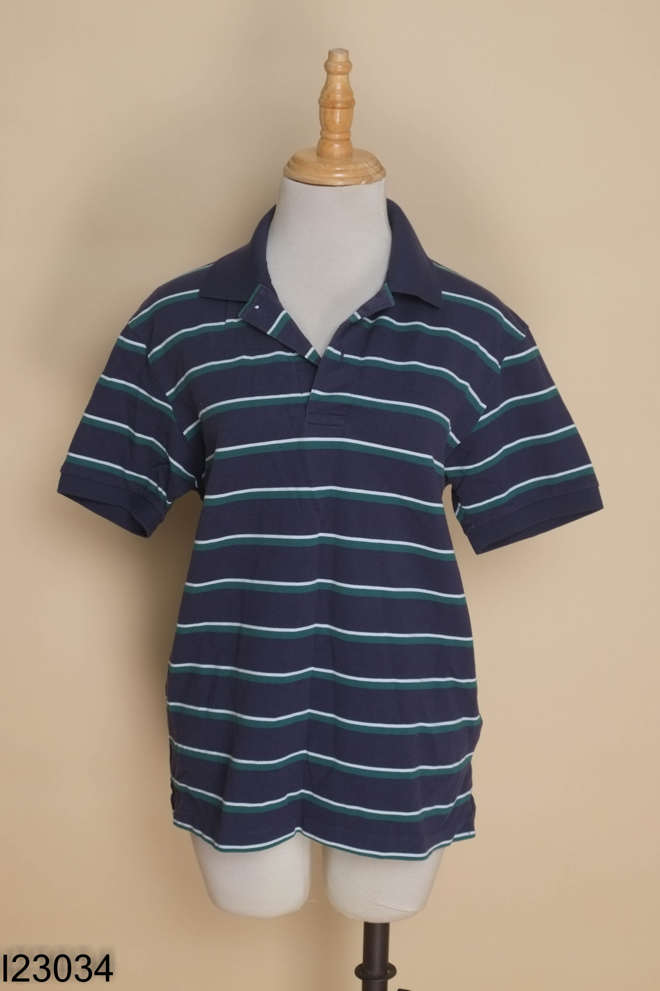 Áo polo UNIQLO xanh kẻ