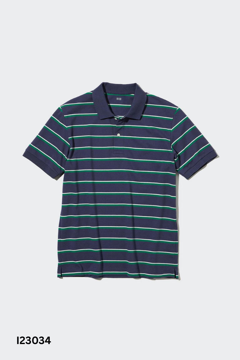 Áo polo UNIQLO xanh kẻ