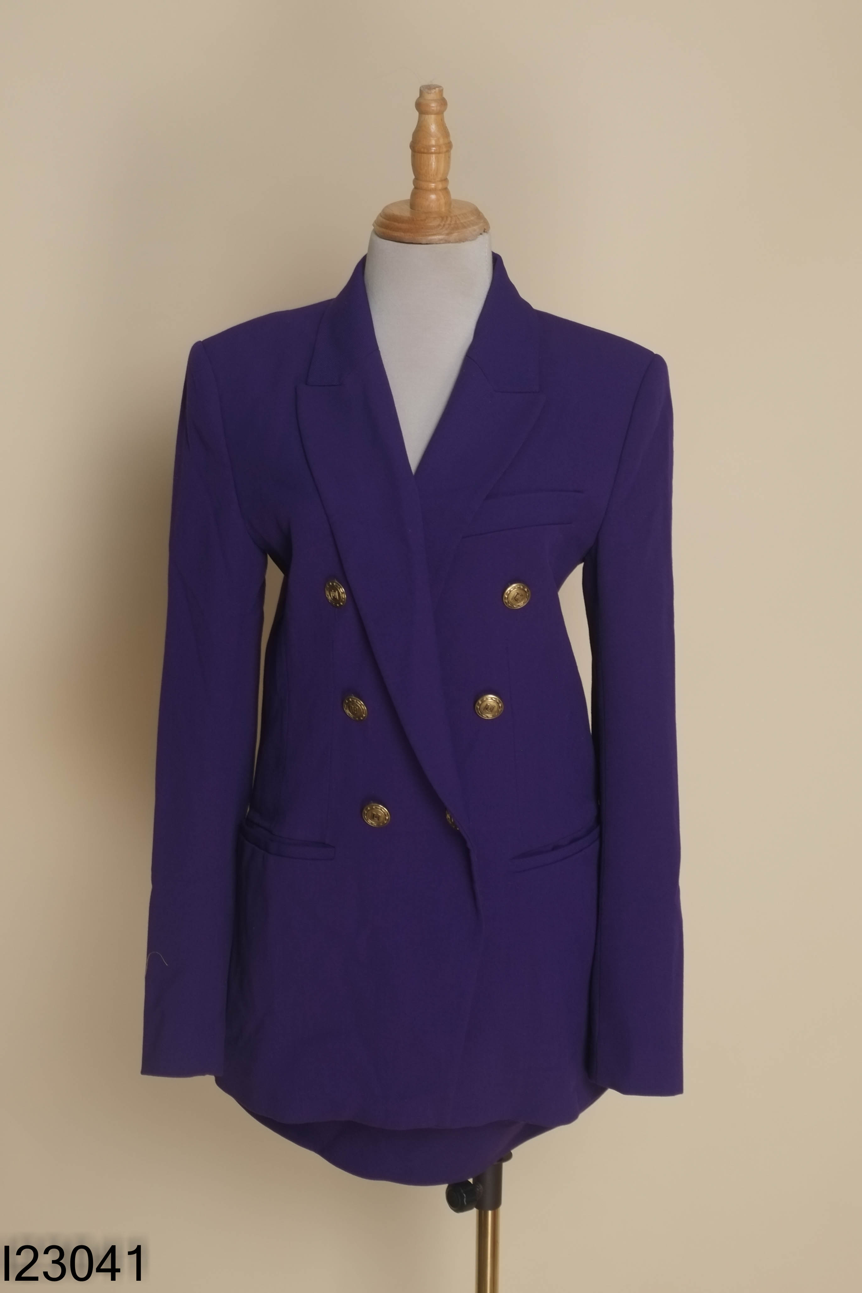Set ZARA áo blazer + chân váy tím