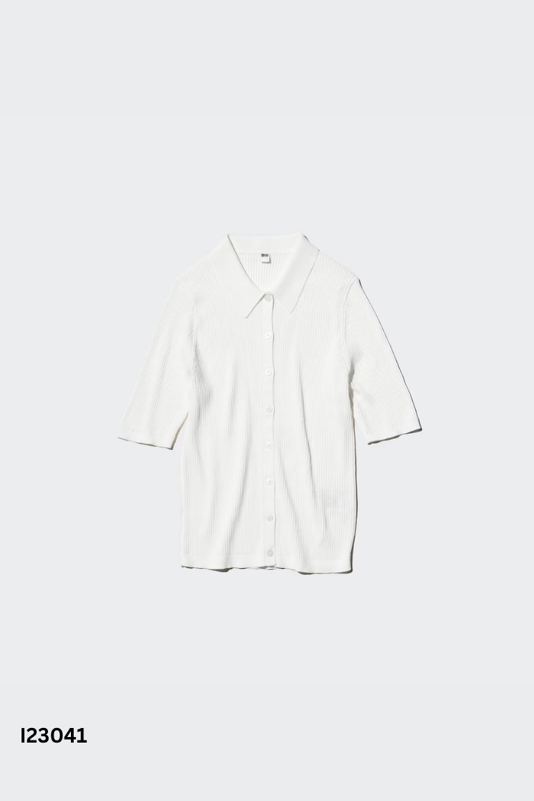 Áo len UNIQLO trắng trơn